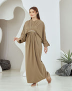 QAYRA CAFTAN -  OLIVE GREEN