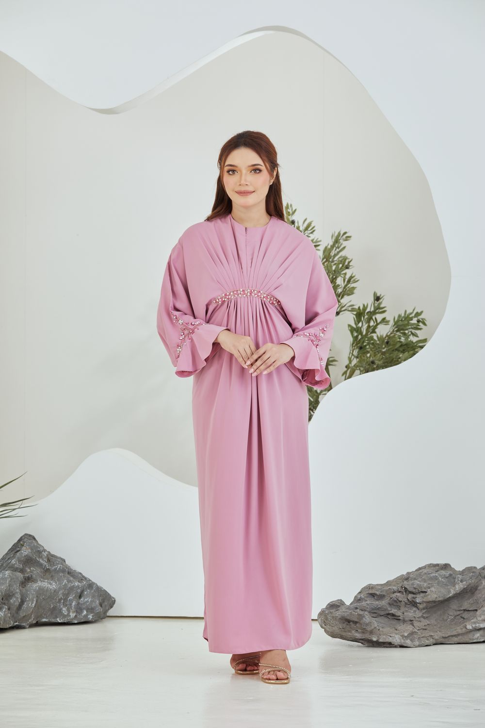 QAYRA CAFTAN -  PINK