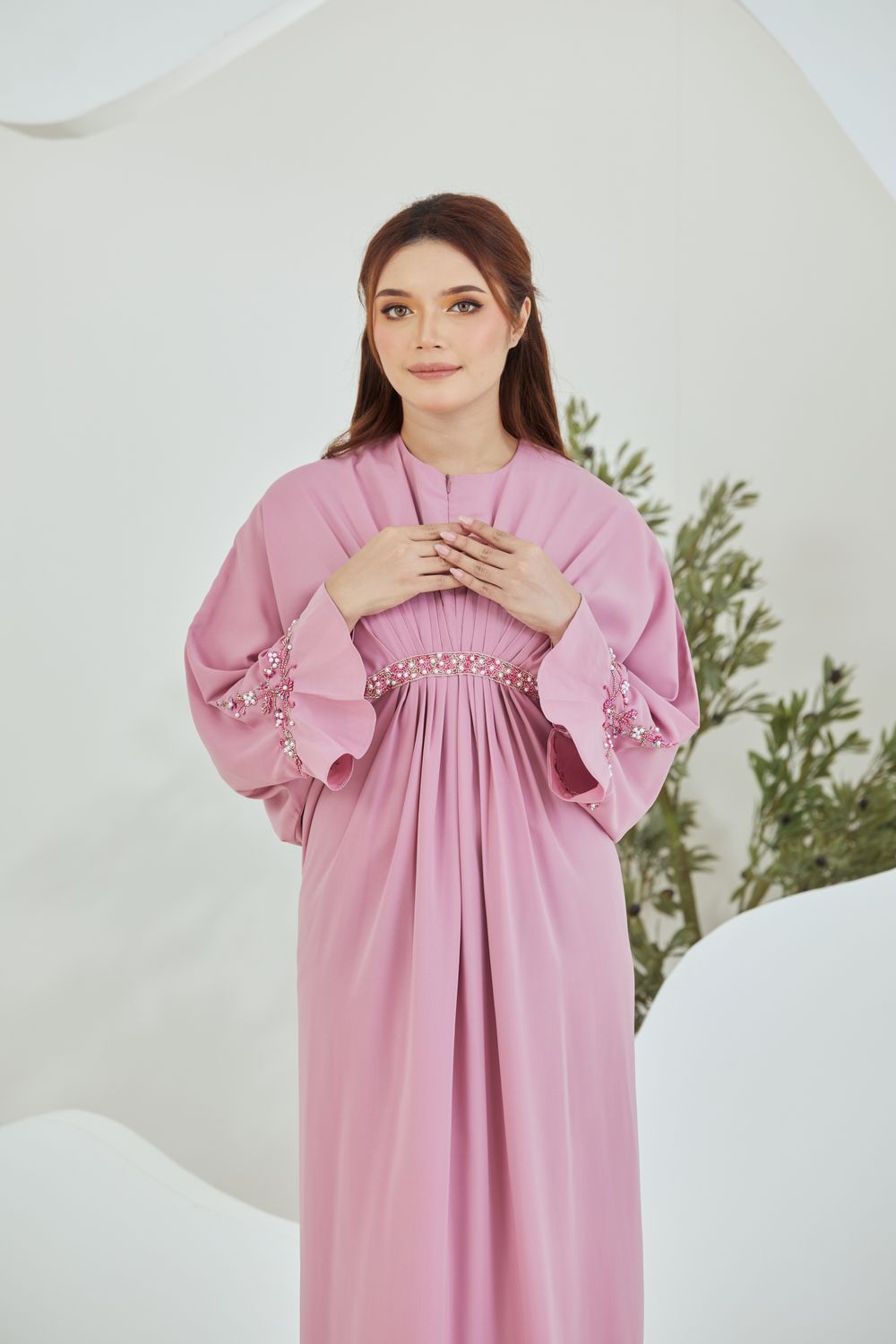 QAYRA CAFTAN -  PINK