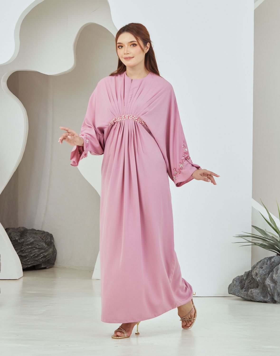 QAYRA CAFTAN -  PINK