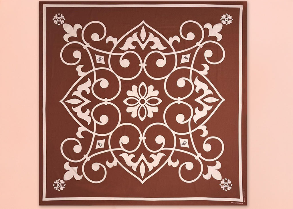 ELARIA SCARF - POMEGRANATE