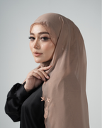 AMARA SHAWL - LATTE BROWN