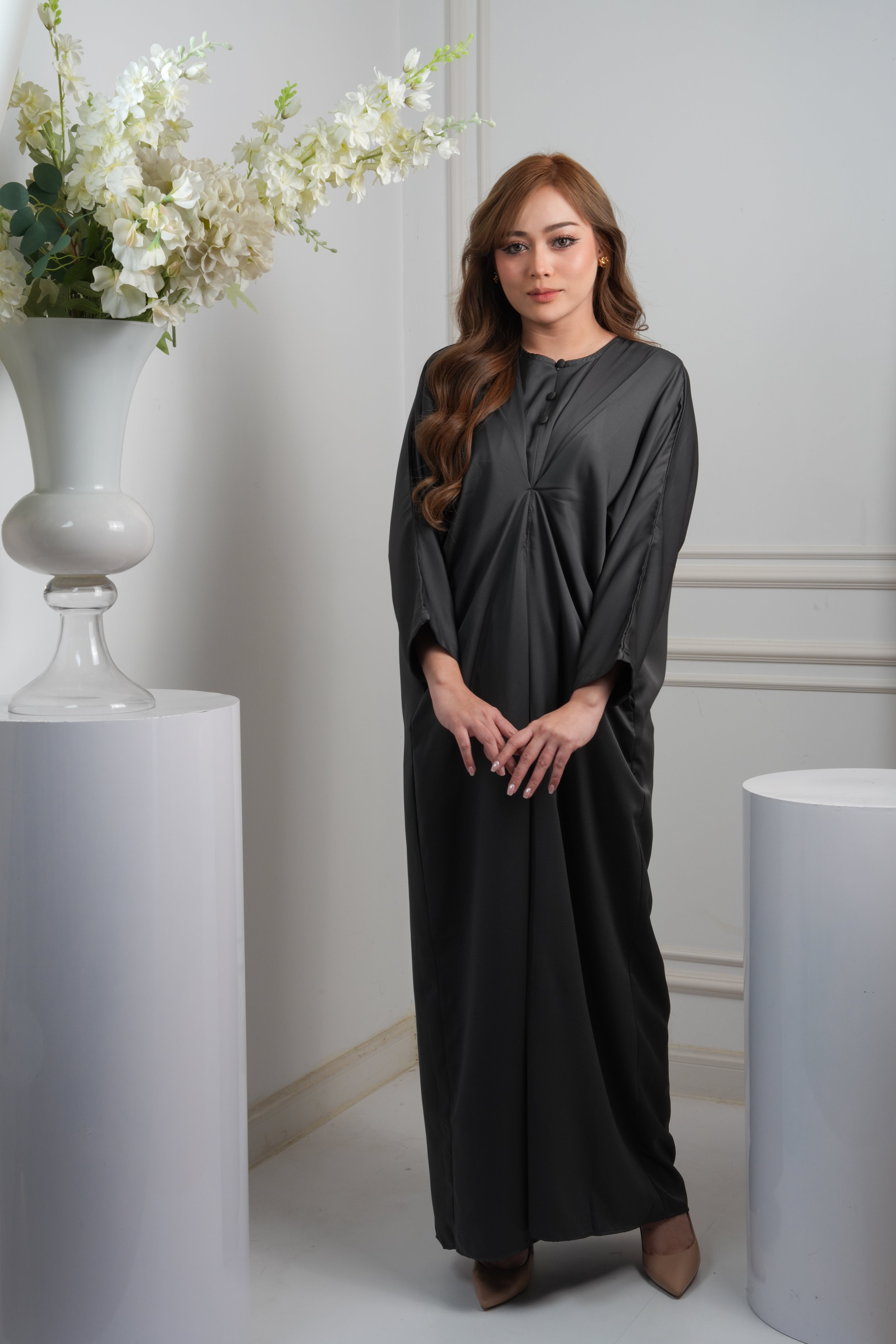 JASMINE CAFTAN - DARK GREY