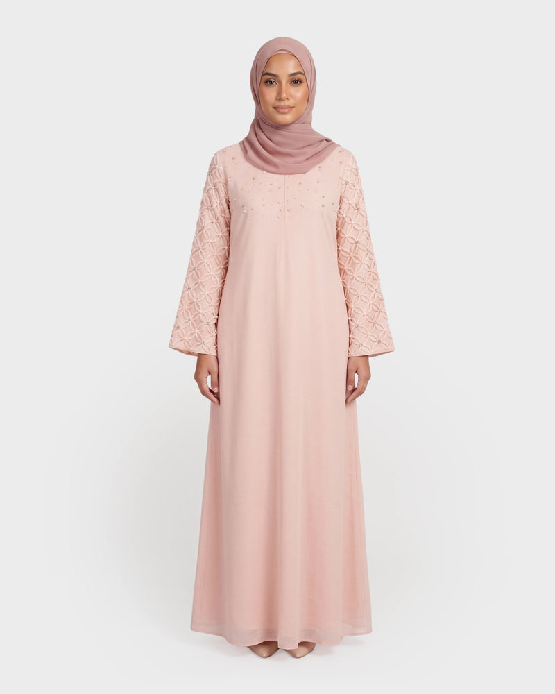ARYAANA ABAYA - PEACH CORAL