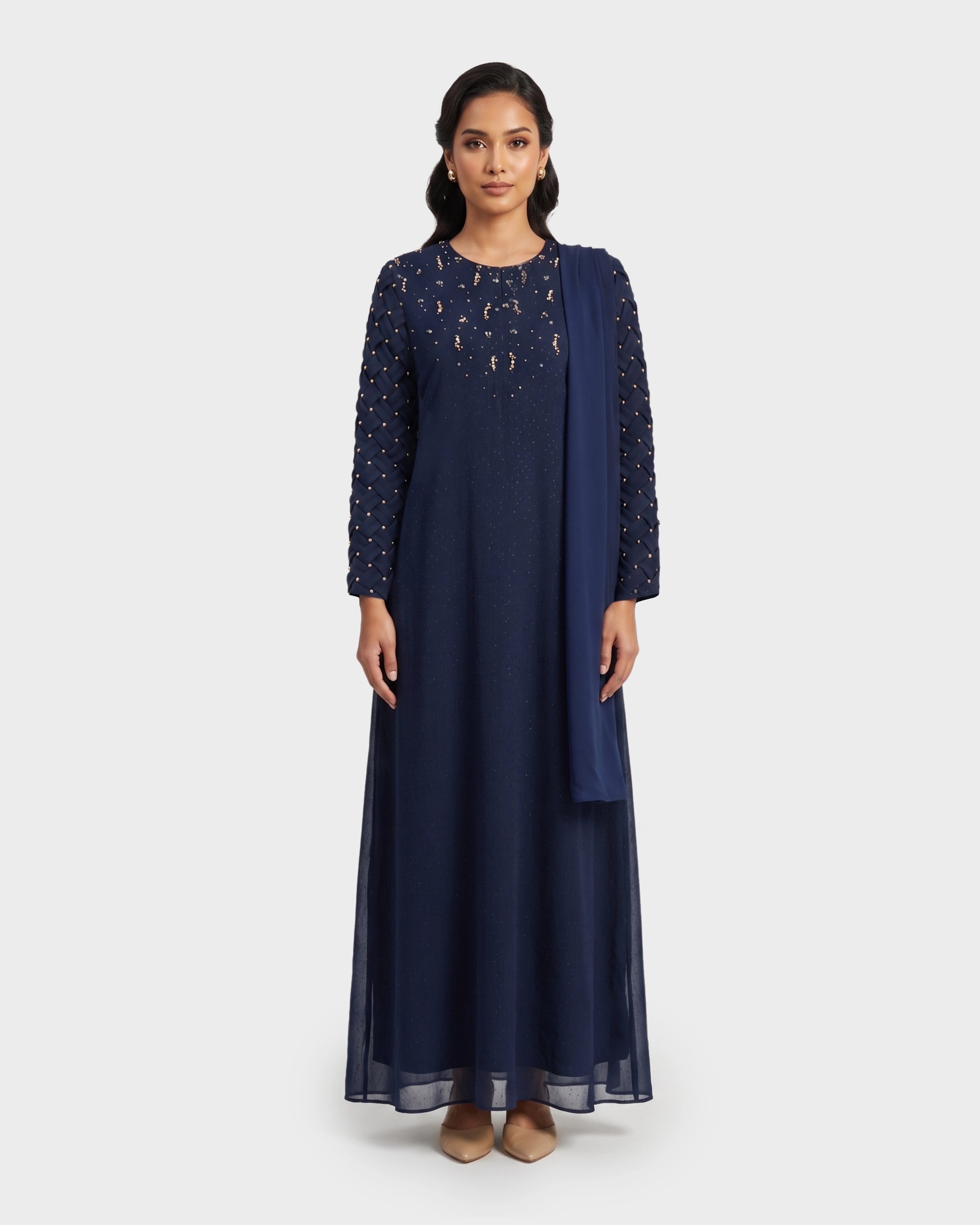 ARYAANA ABAYA - NAVY BLUE