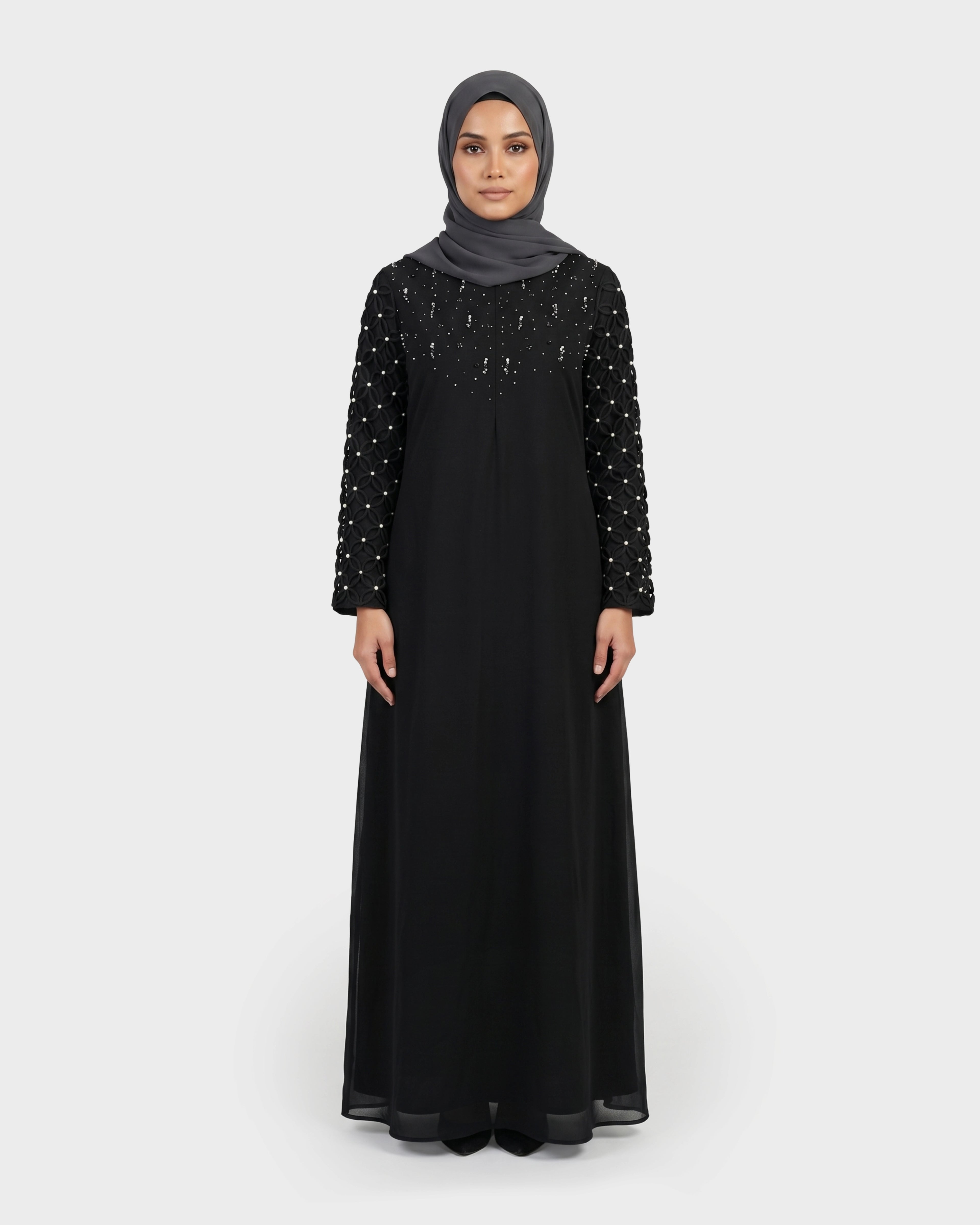 ARYAANA ABAYA - BLACK