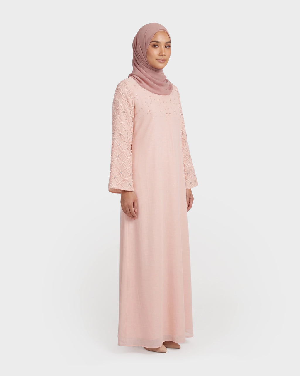 ARYAANA ABAYA - PEACH CORAL