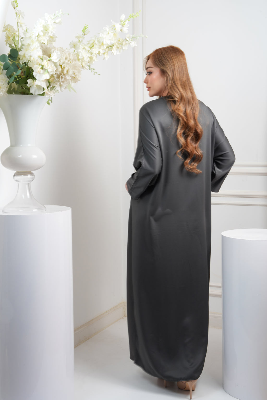 JASMINE CAFTAN - DARK GREY