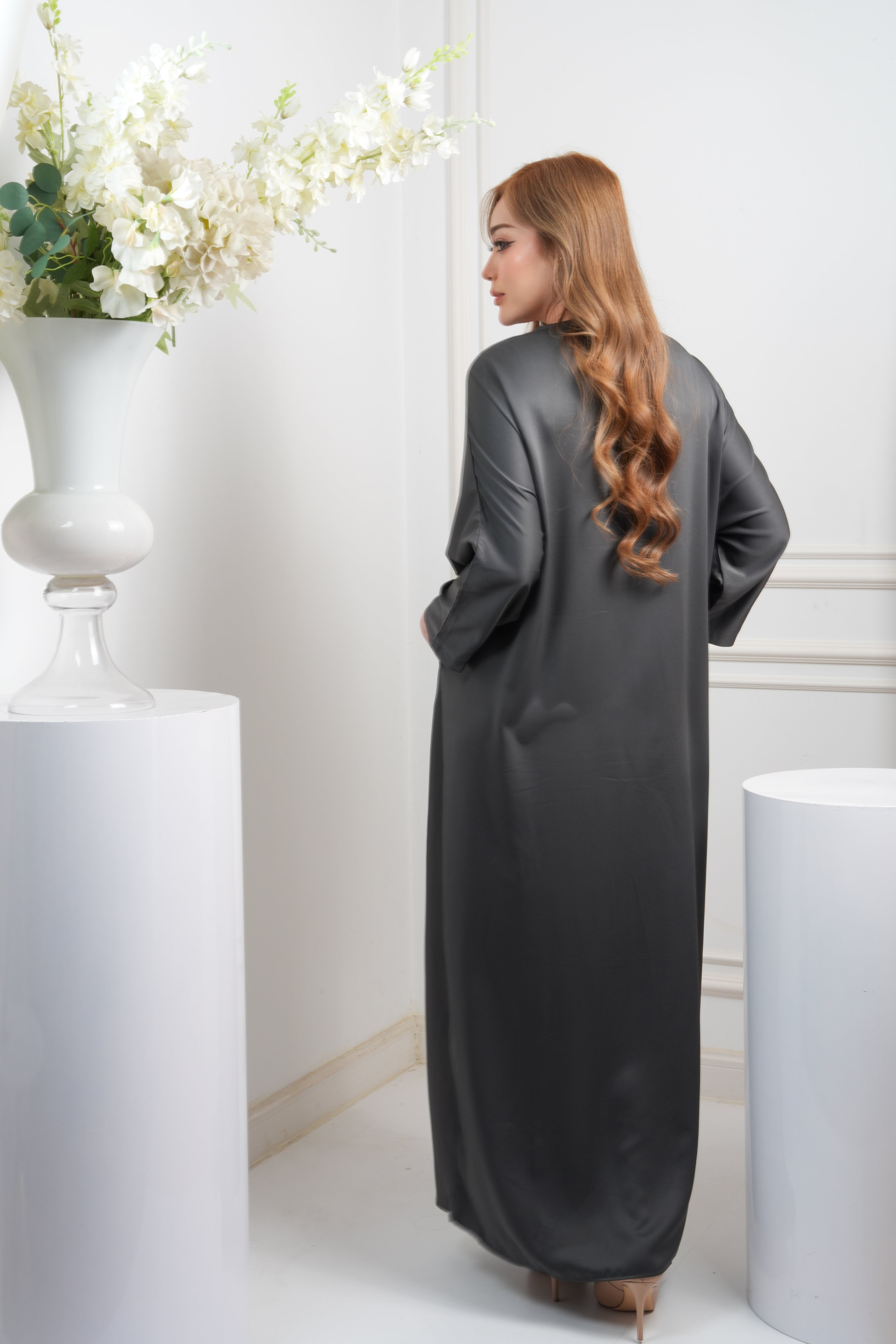 JASMINE CAFTAN - DARK GREY
