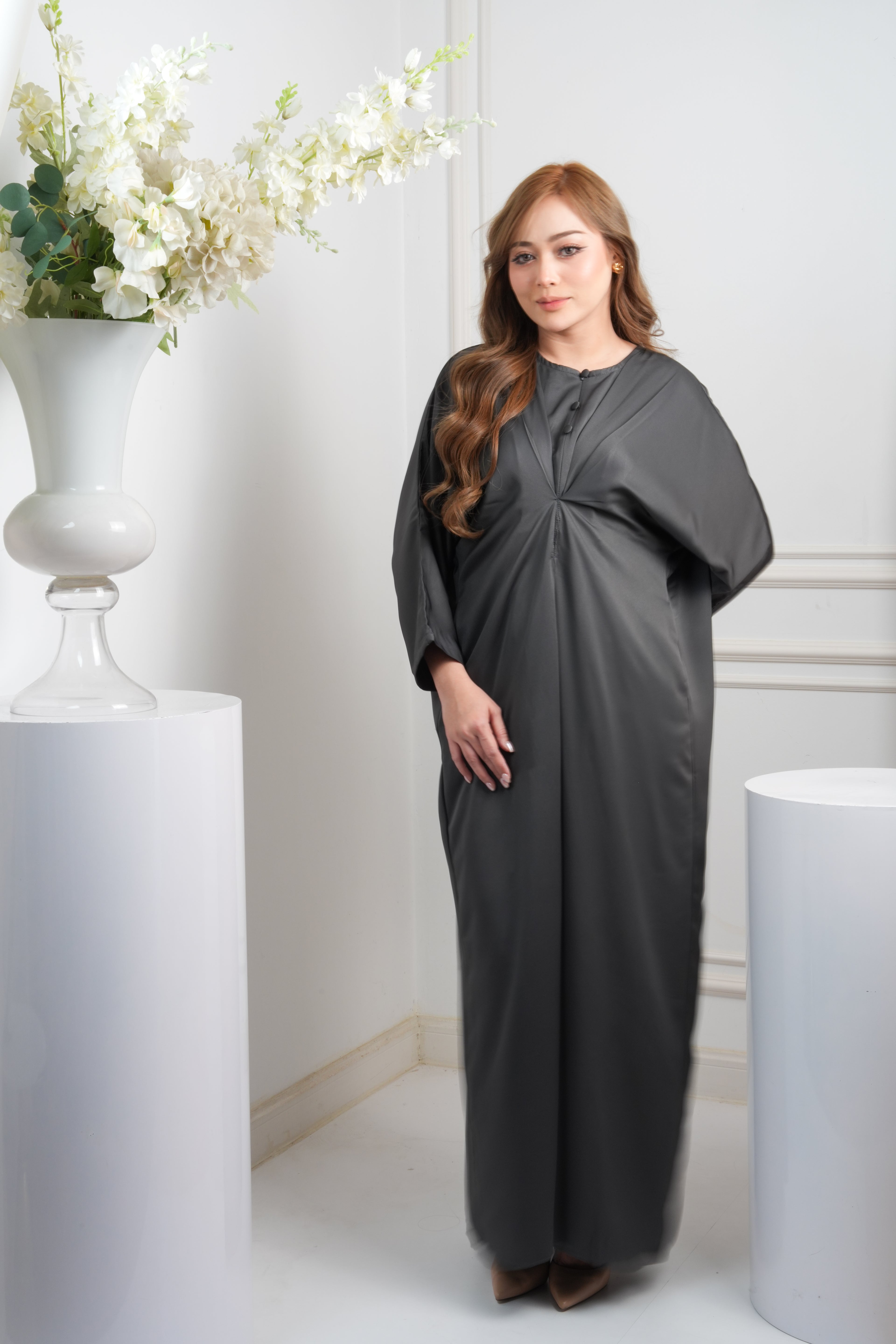 JASMINE CAFTAN - DARK GREY