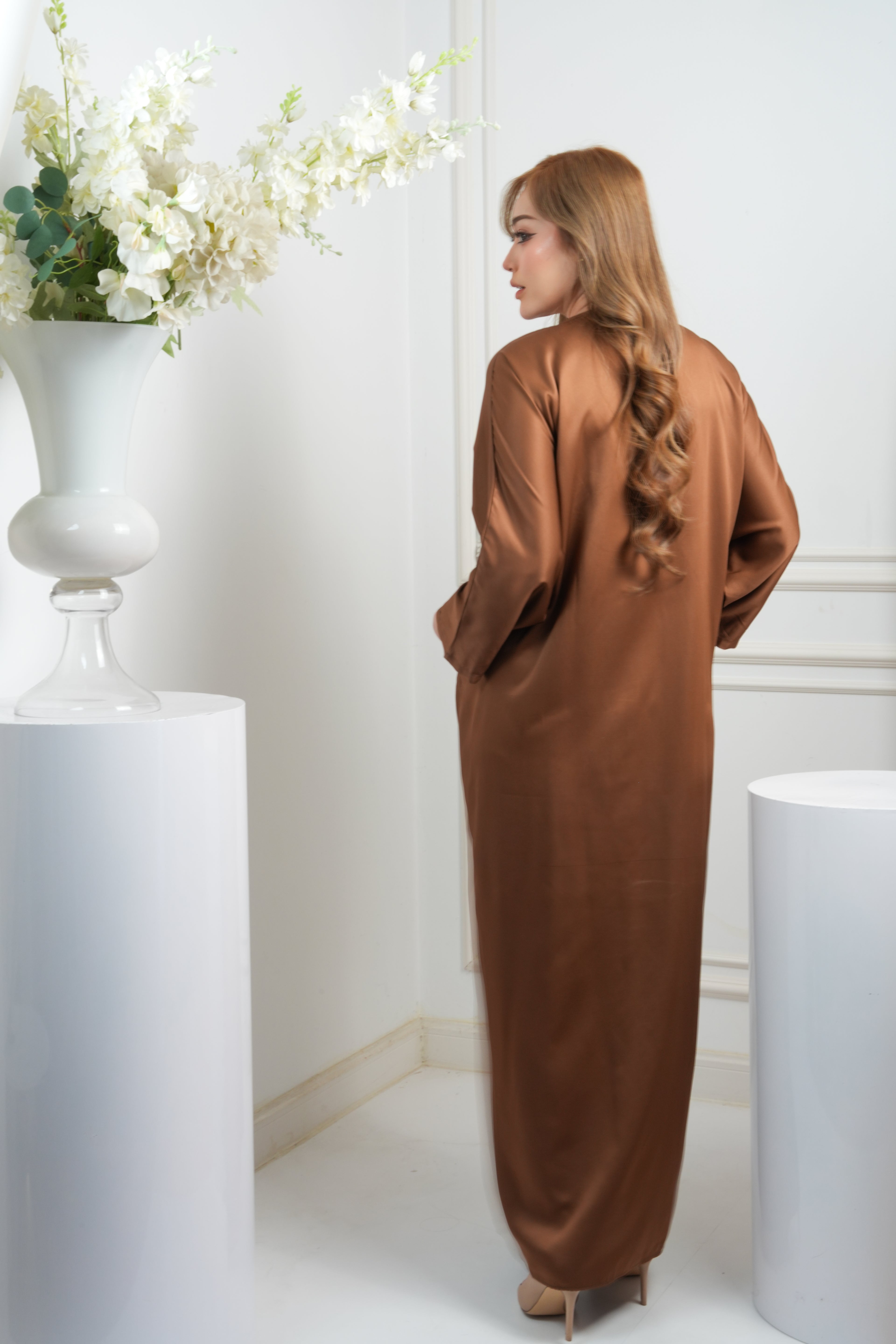 JASMINE CAFTAN - BROWN