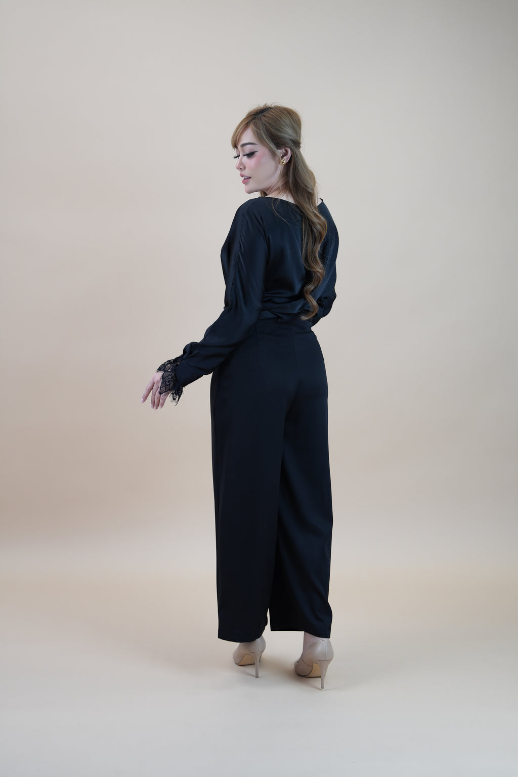 HIGH WAIST PANTS - BLACK