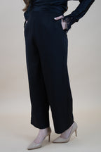 HIGH WAIST PANTS - BLACK