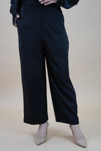 HIGH WAIST PANTS - BLACK