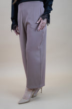 HIGH WAIST PANTS - DUSTY PINK