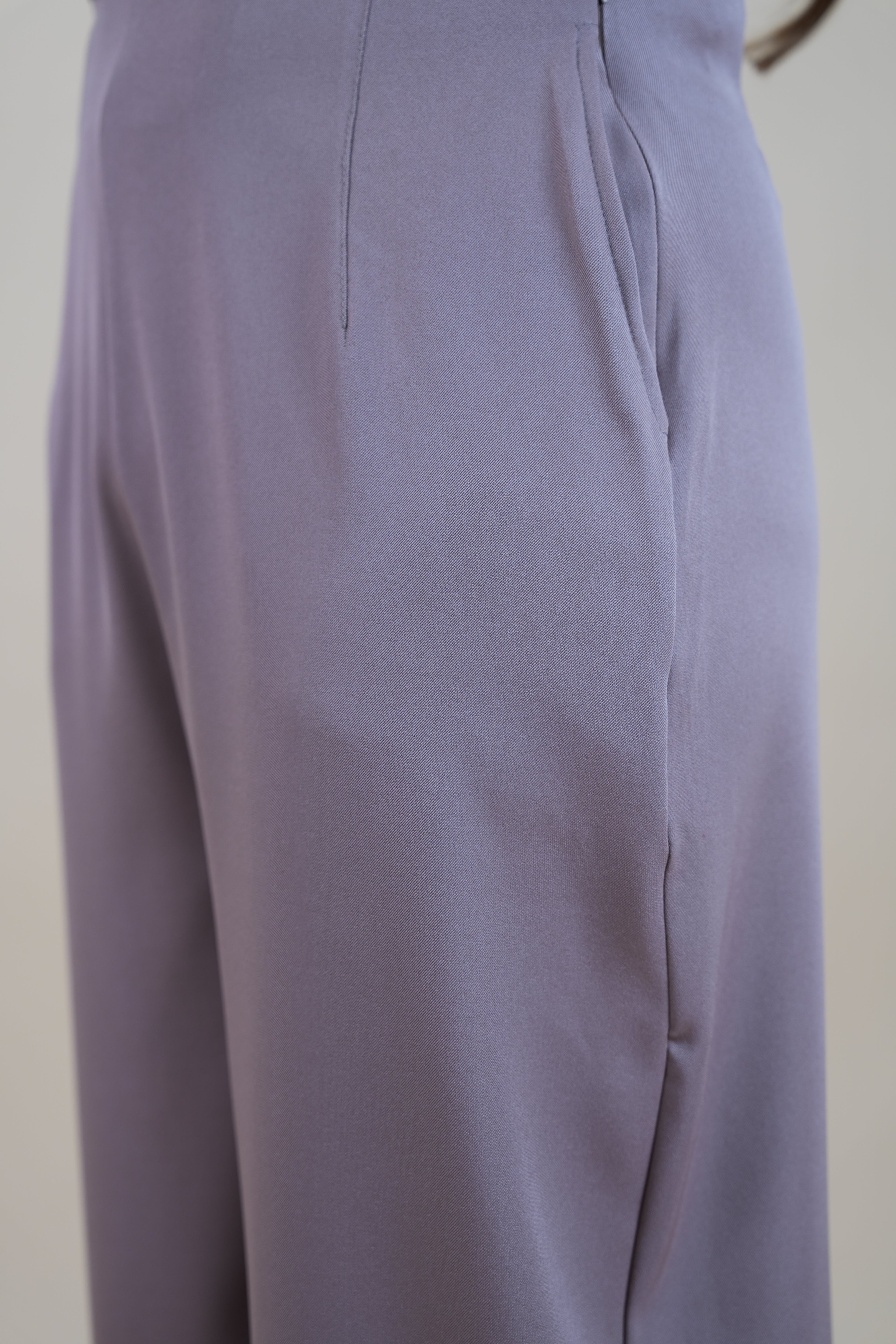 HIGH WAIST PANTS - DUSTY PINK