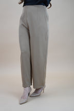 HIGH WAIST PANTS - NUDE