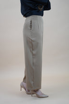 HIGH WAIST PANTS - NUDE
