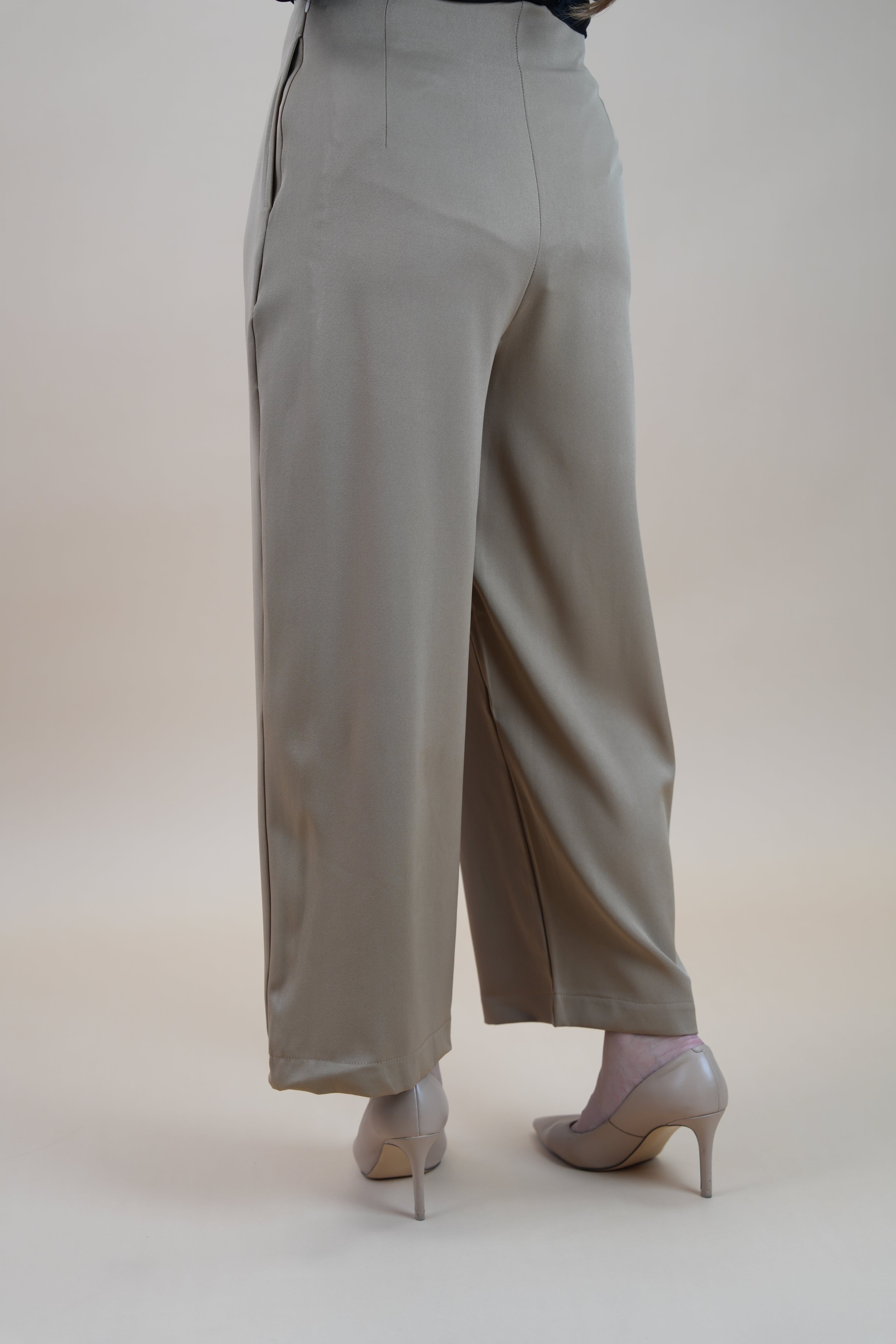 HIGH WAIST PANTS - NUDE