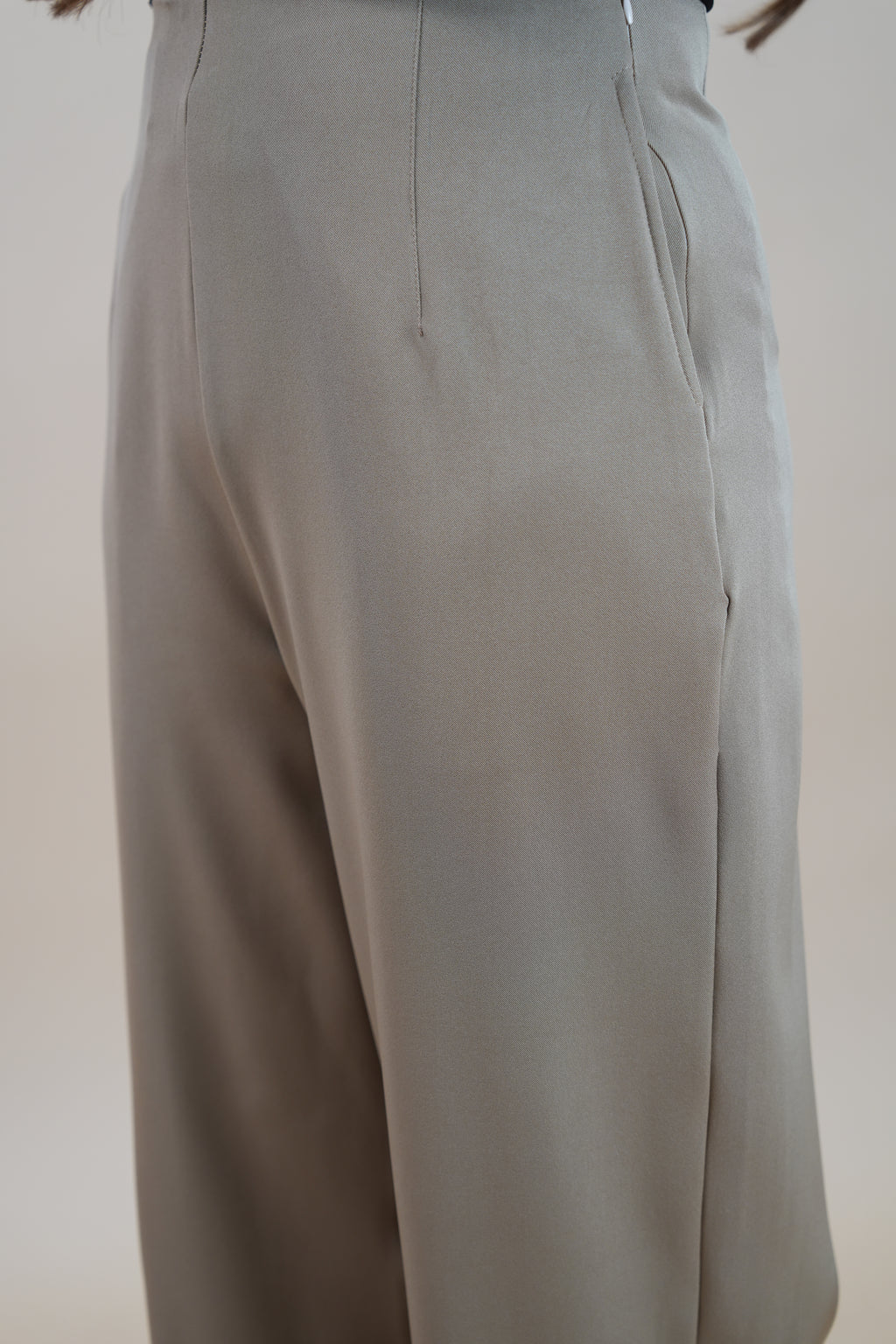 HIGH WAIST PANTS - NUDE