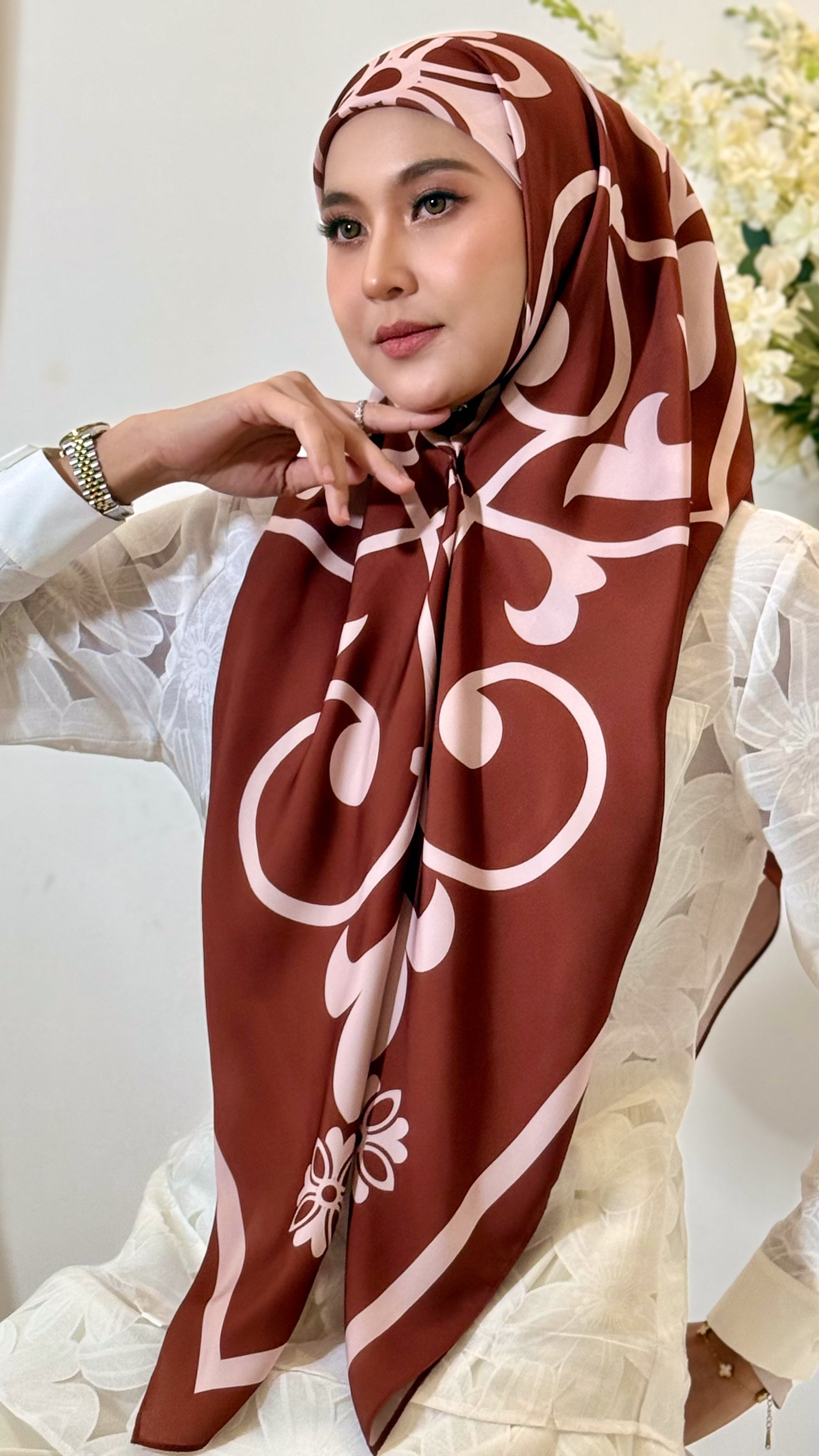ELARIA SCARF - POMEGRANATE