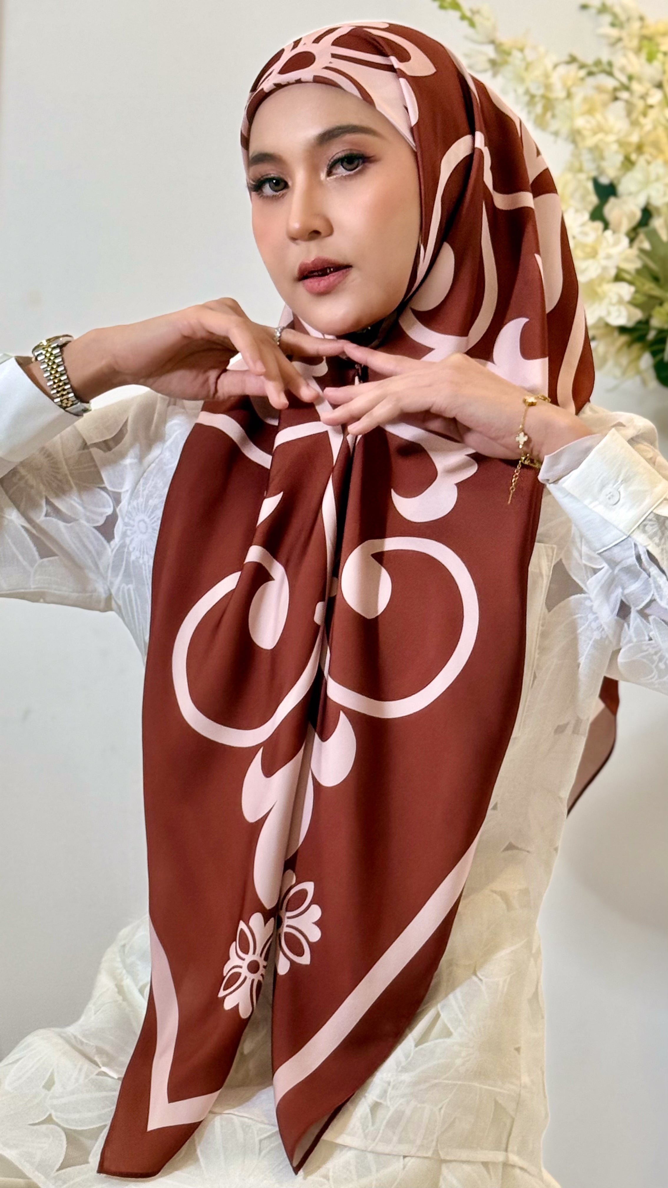 ELARIA SCARF - POMEGRANATE