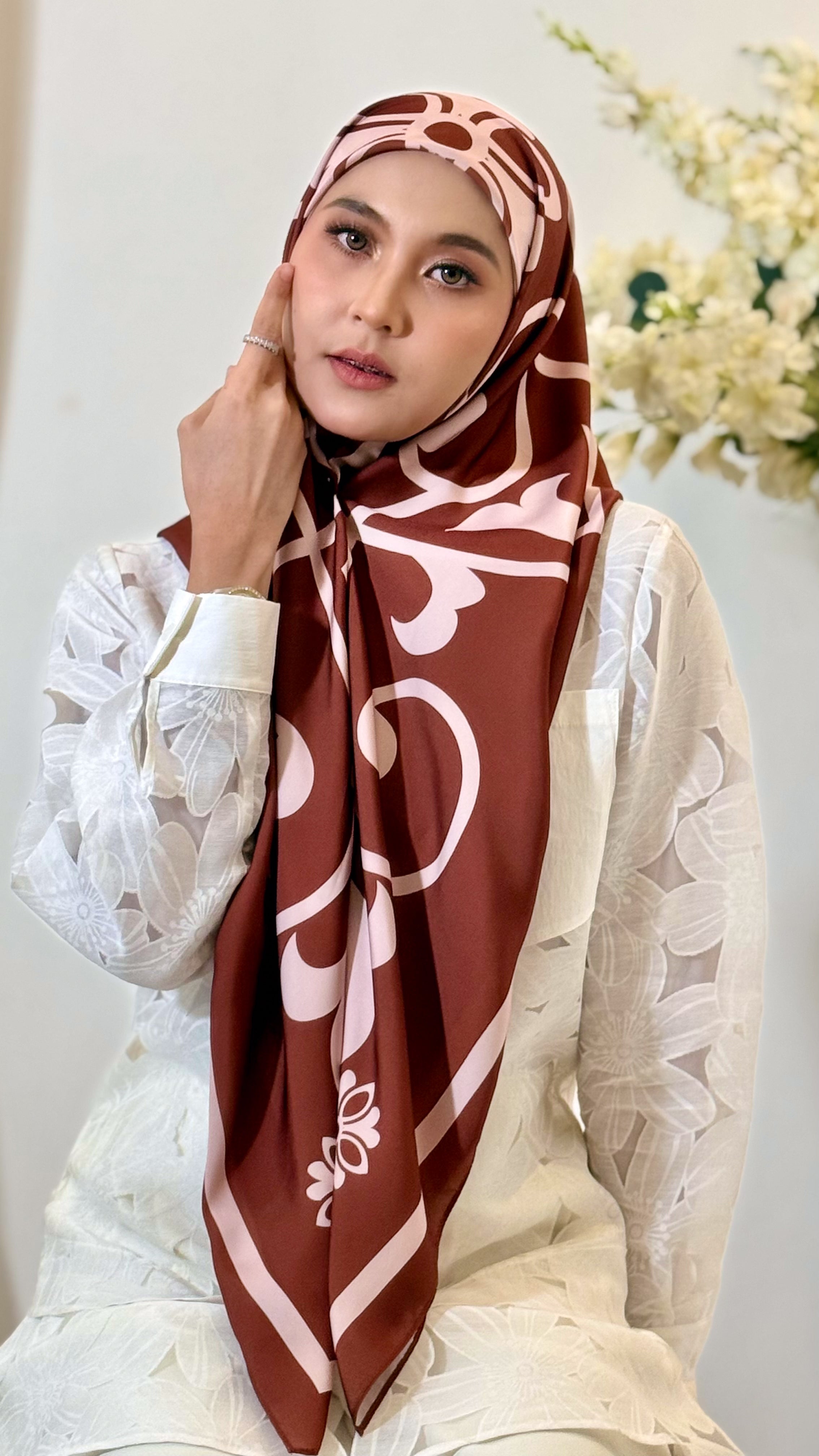 ELARIA SCARF - POMEGRANATE