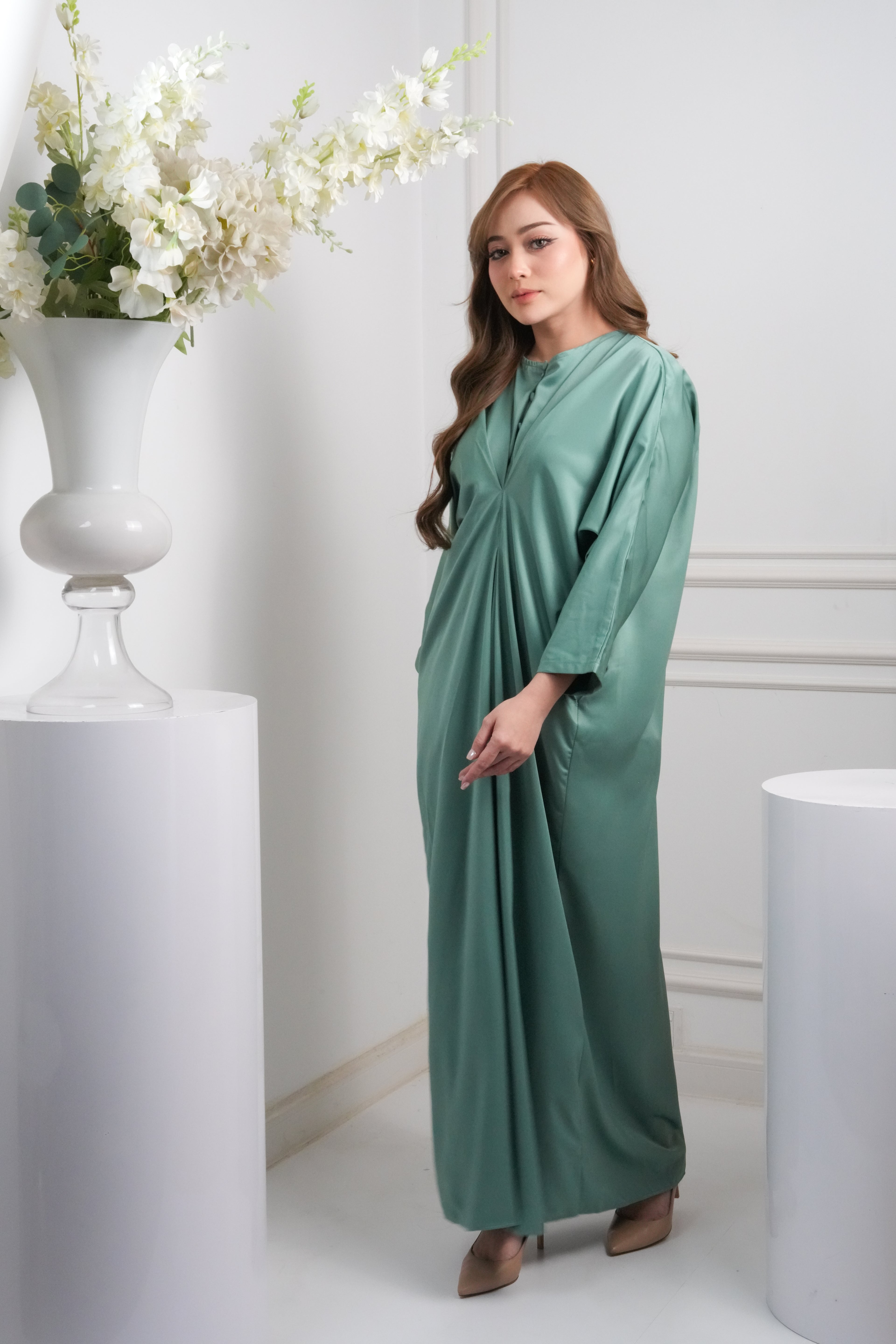 JASMINE CAFTAN - SAGE GREEN