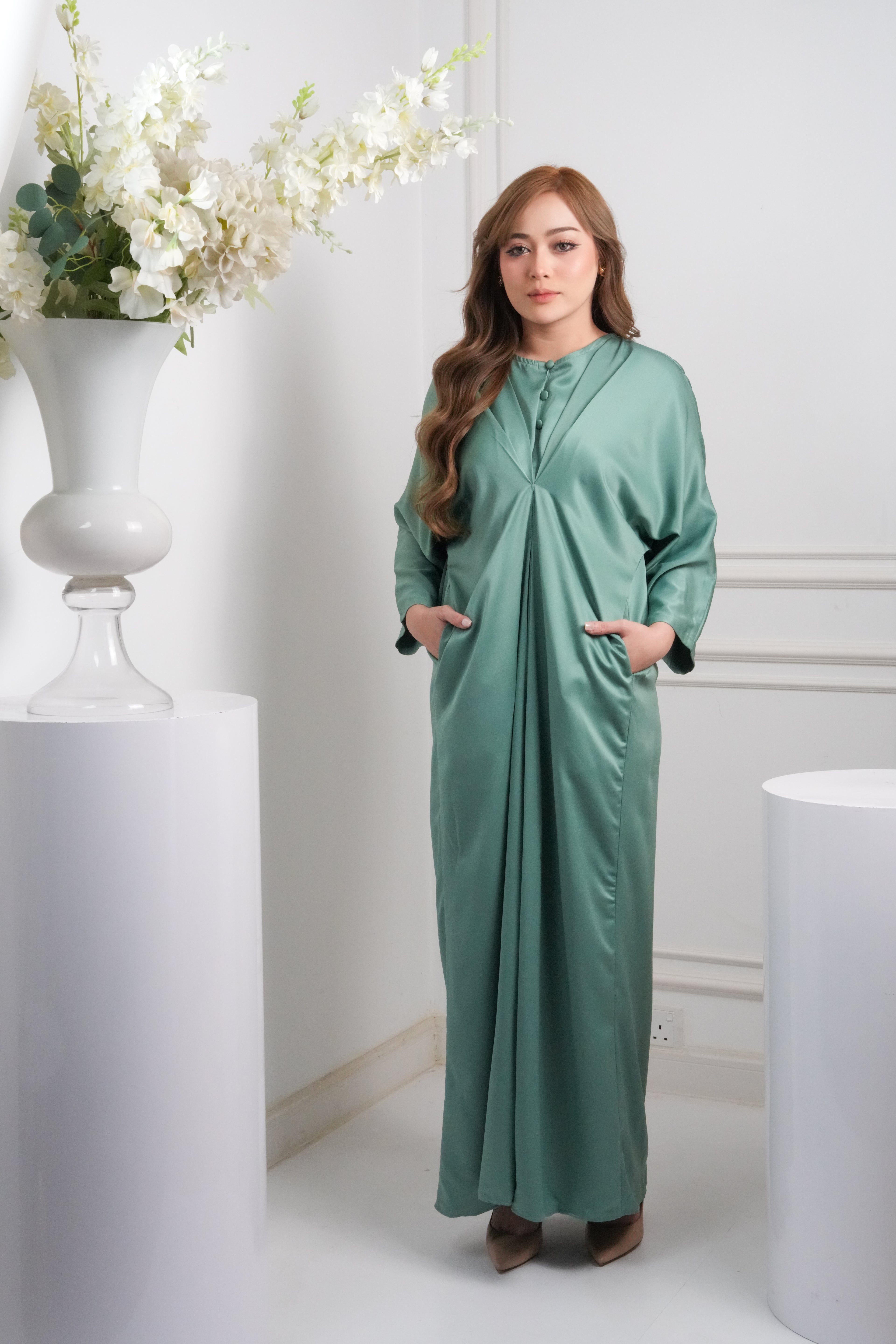JASMINE CAFTAN - SAGE GREEN