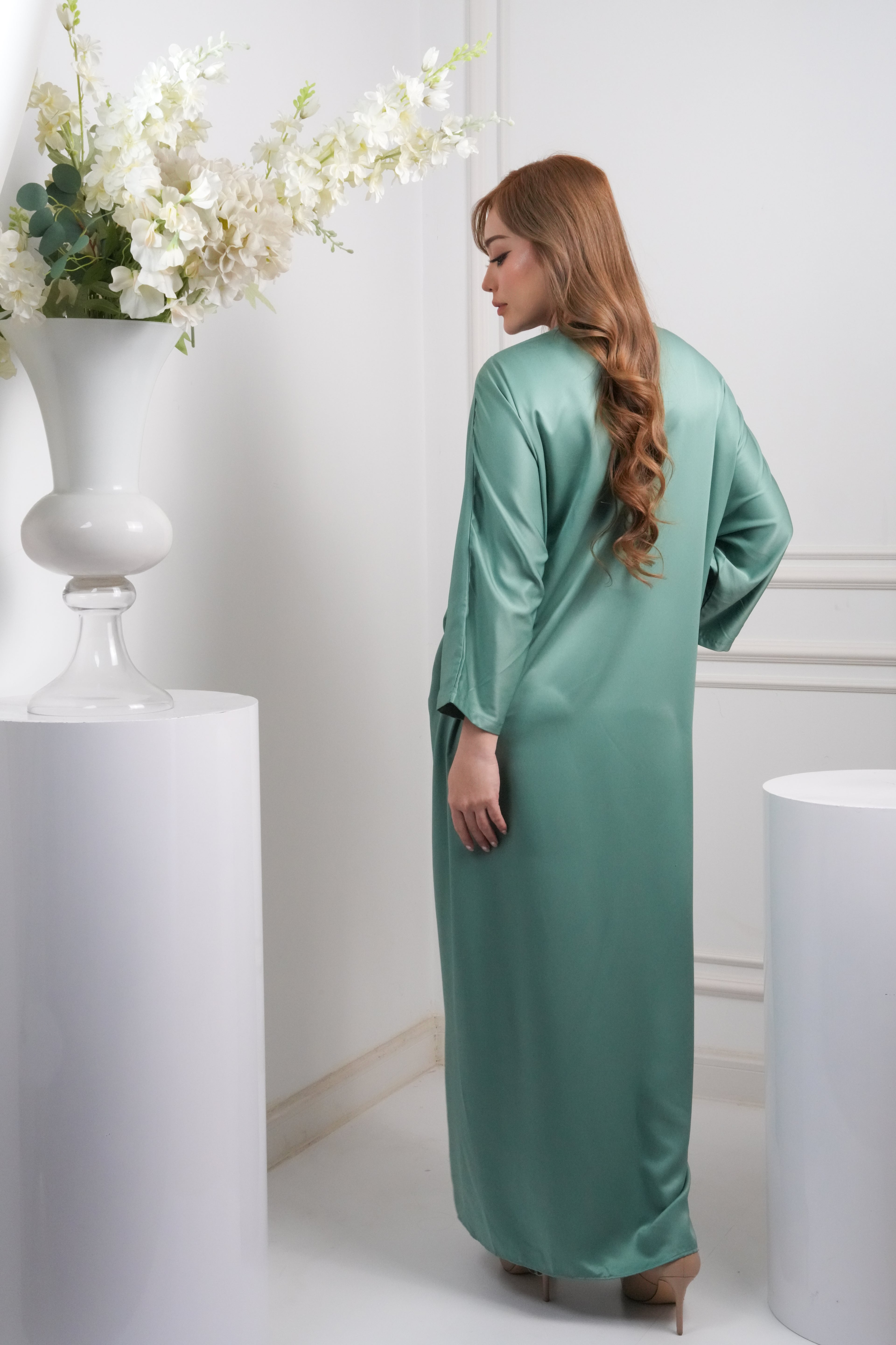JASMINE CAFTAN - SAGE GREEN