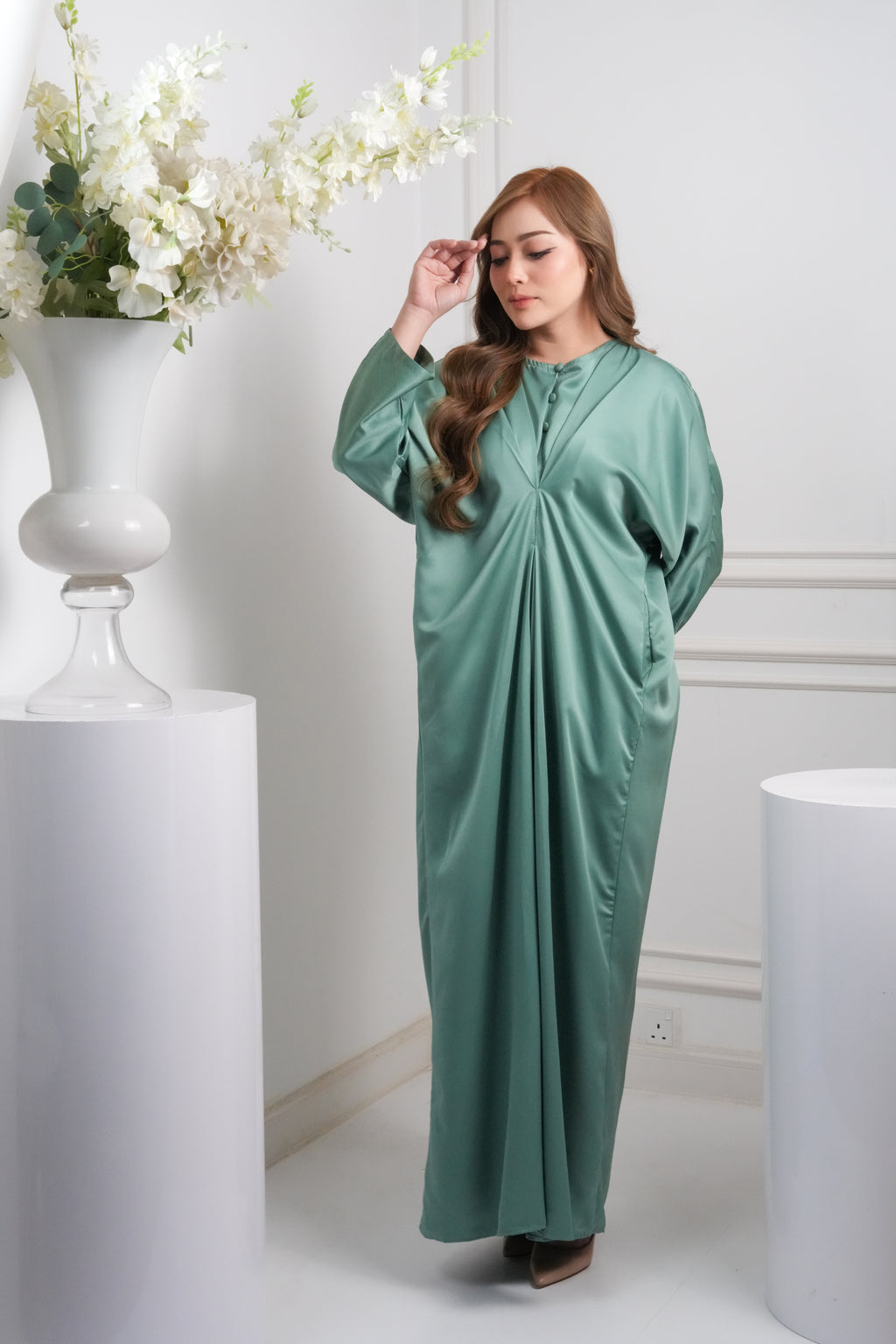 JASMINE CAFTAN - SAGE GREEN