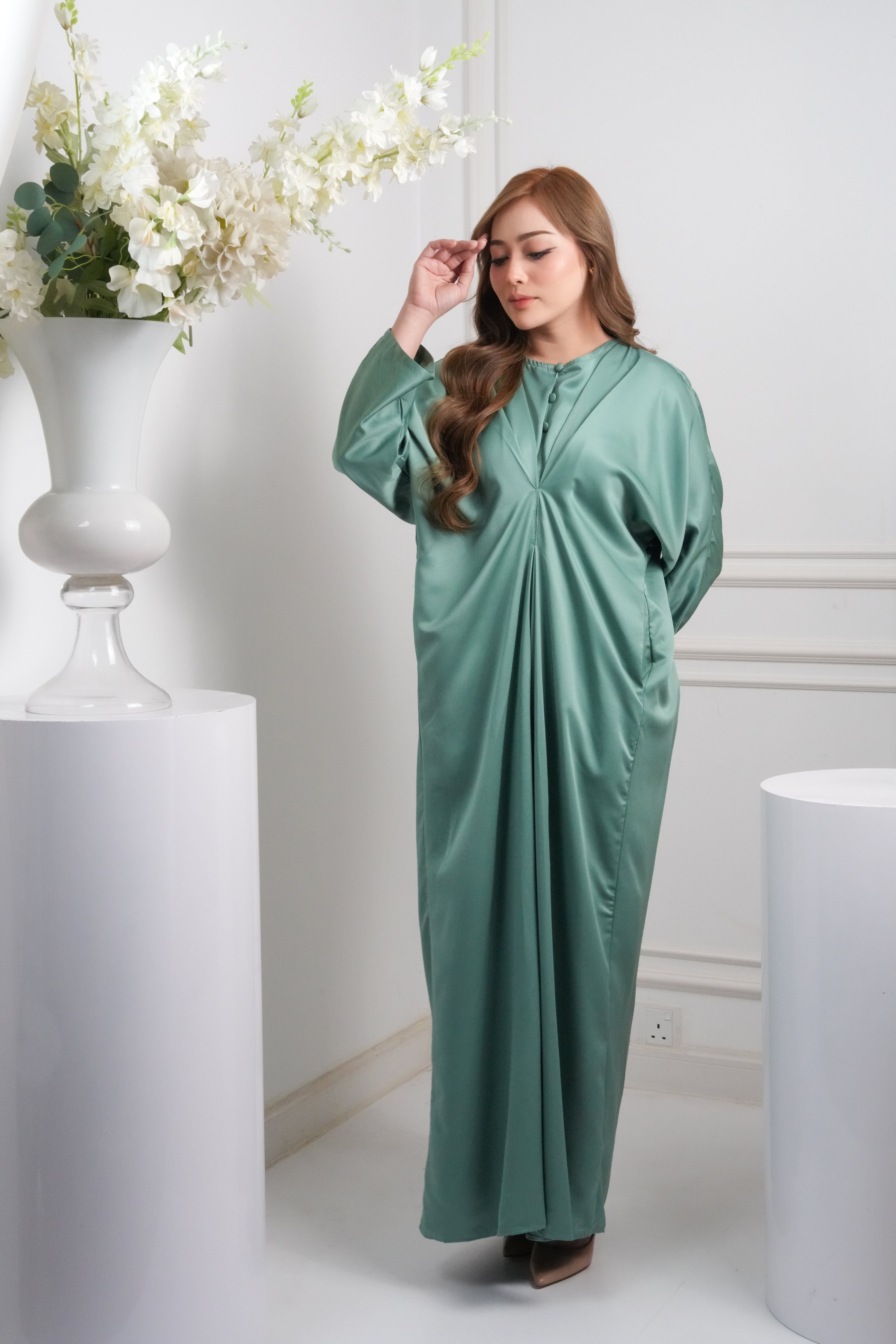 JASMINE CAFTAN - SAGE GREEN