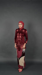 TEJA BATIK D1 - CRIMSON RED