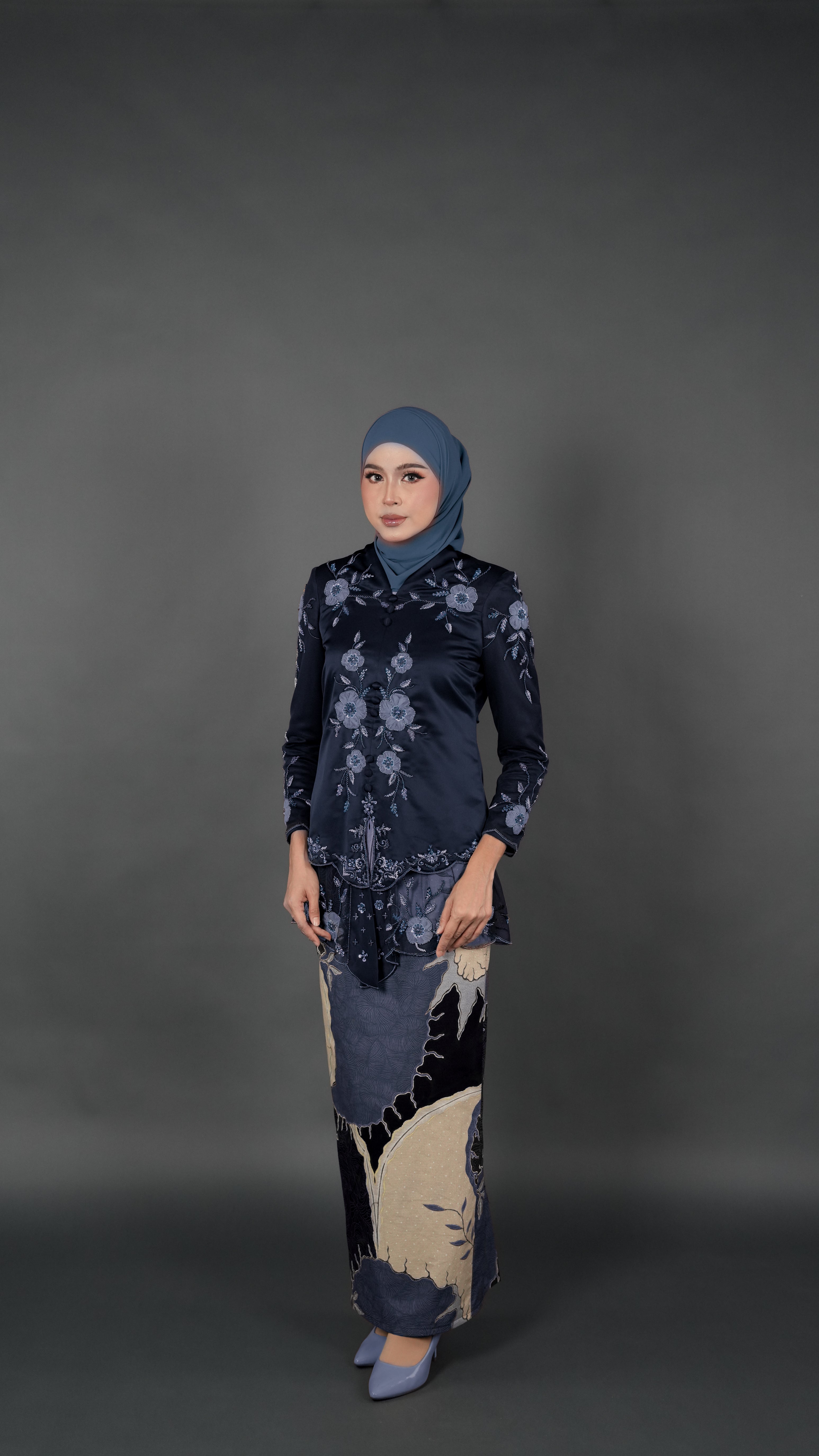 TEJA BATIK D1 - MIDNIGHT BLUE