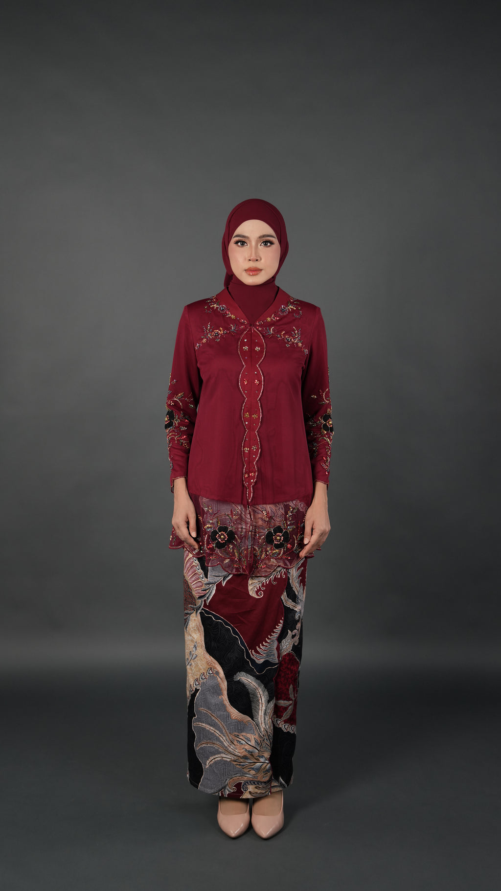 TEJA BATIK D2 - CRIMSON RED