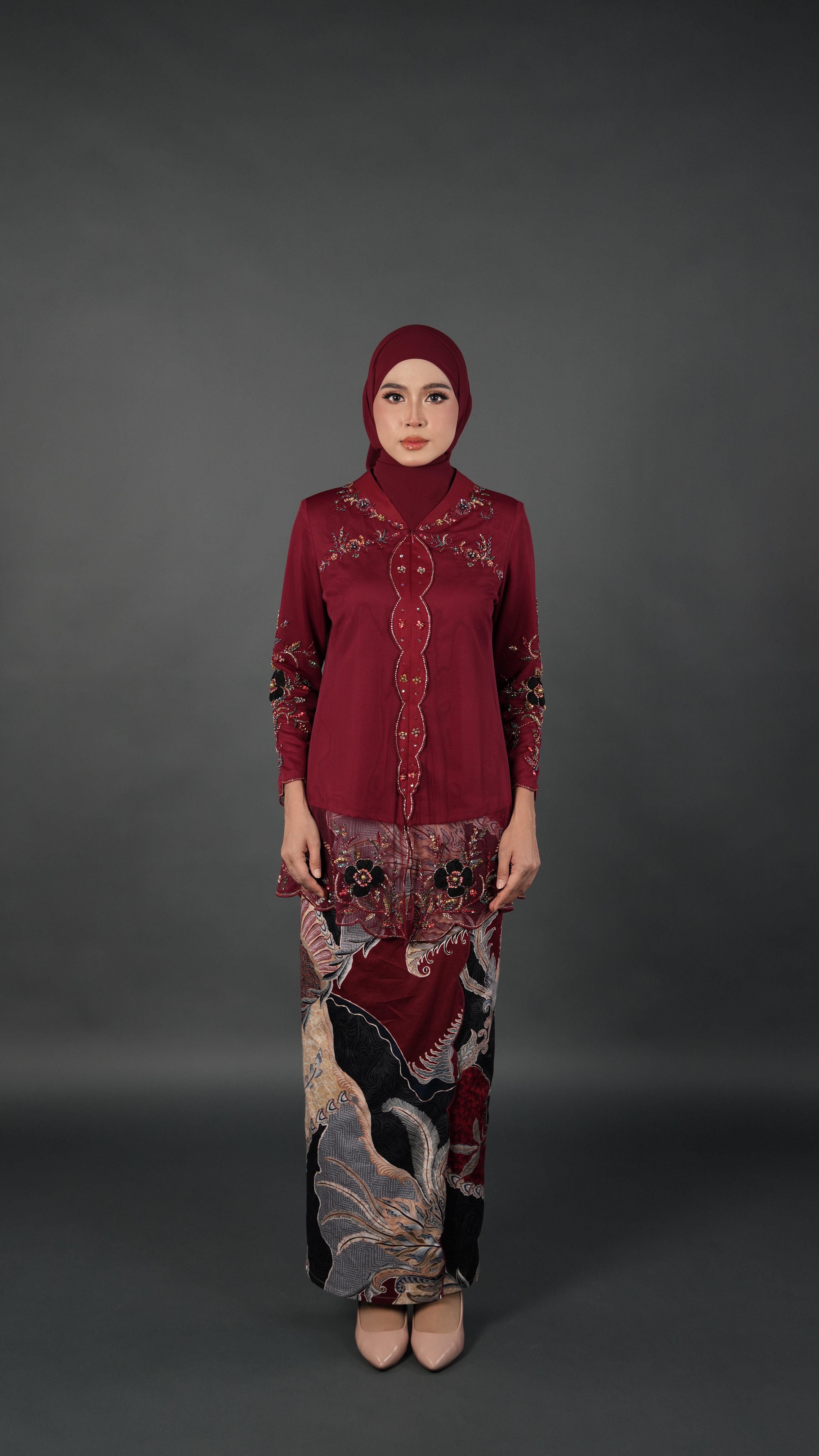 TEJA BATIK D2 - CRIMSON RED
