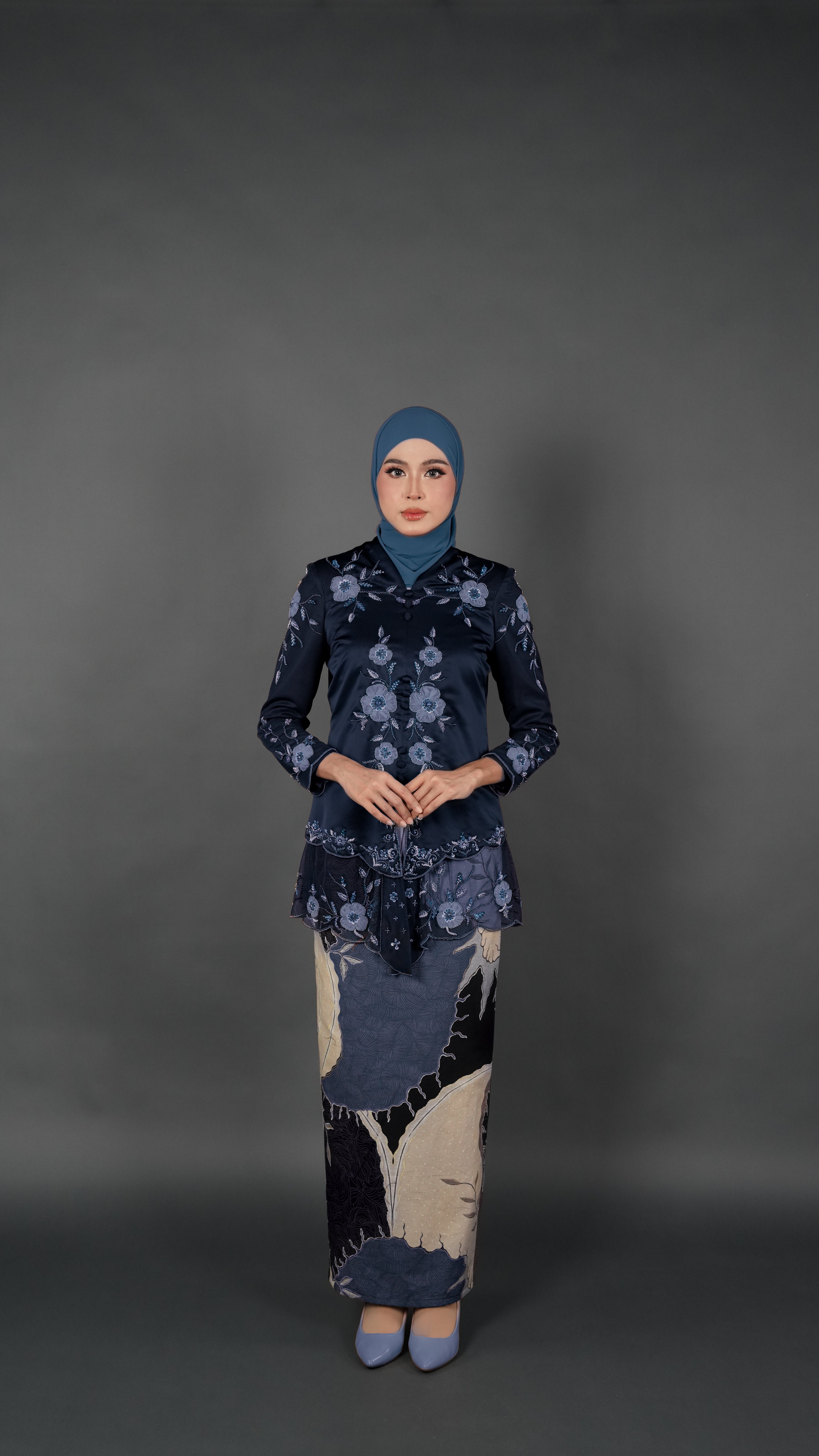 TEJA BATIK D1 - MIDNIGHT BLUE