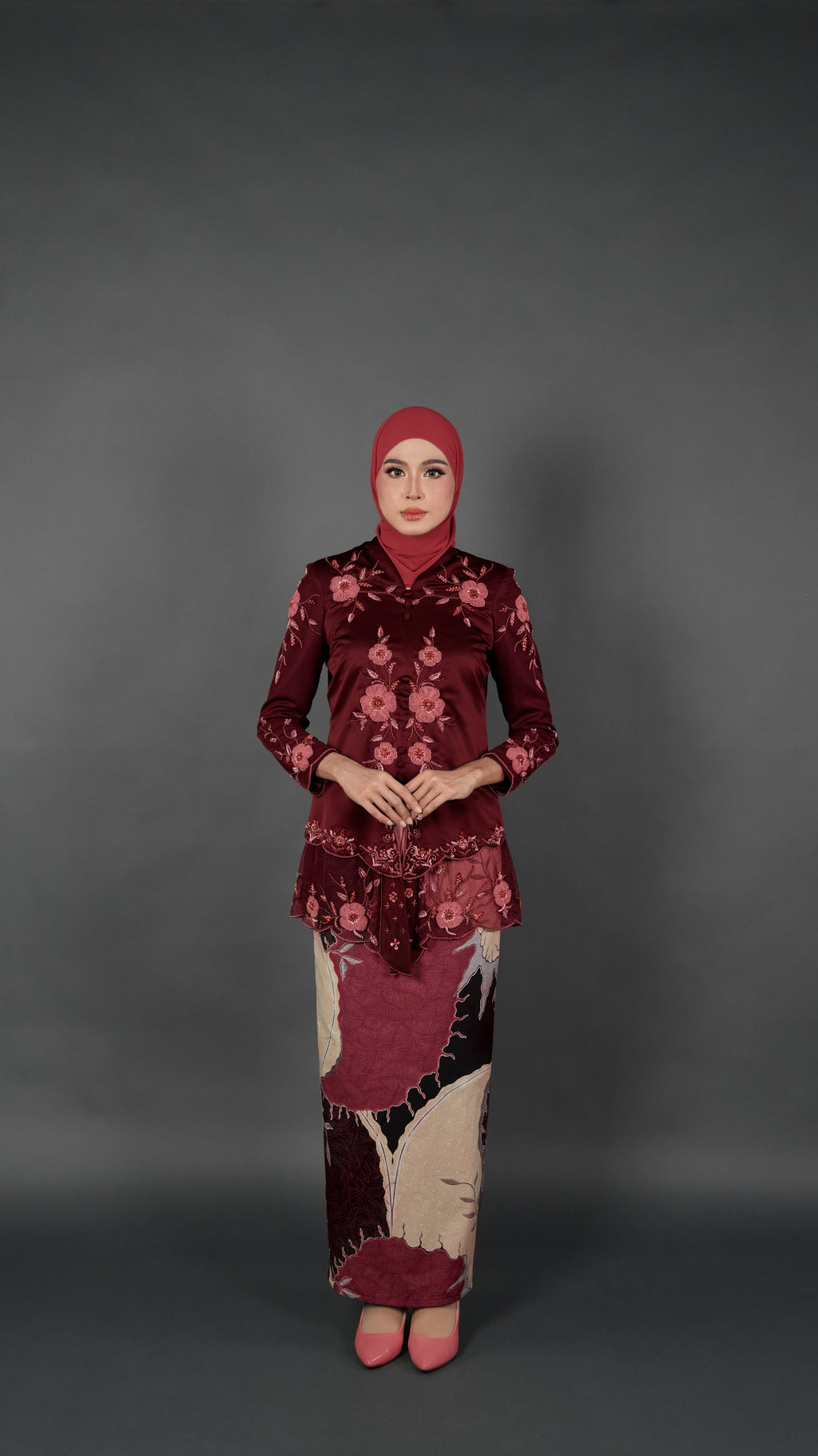 TEJA BATIK D1 - CRIMSON RED