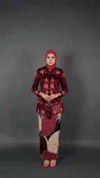 TEJA BATIK D1 - CRIMSON RED