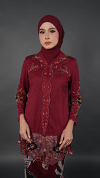 TEJA BATIK D2 - CRIMSON RED