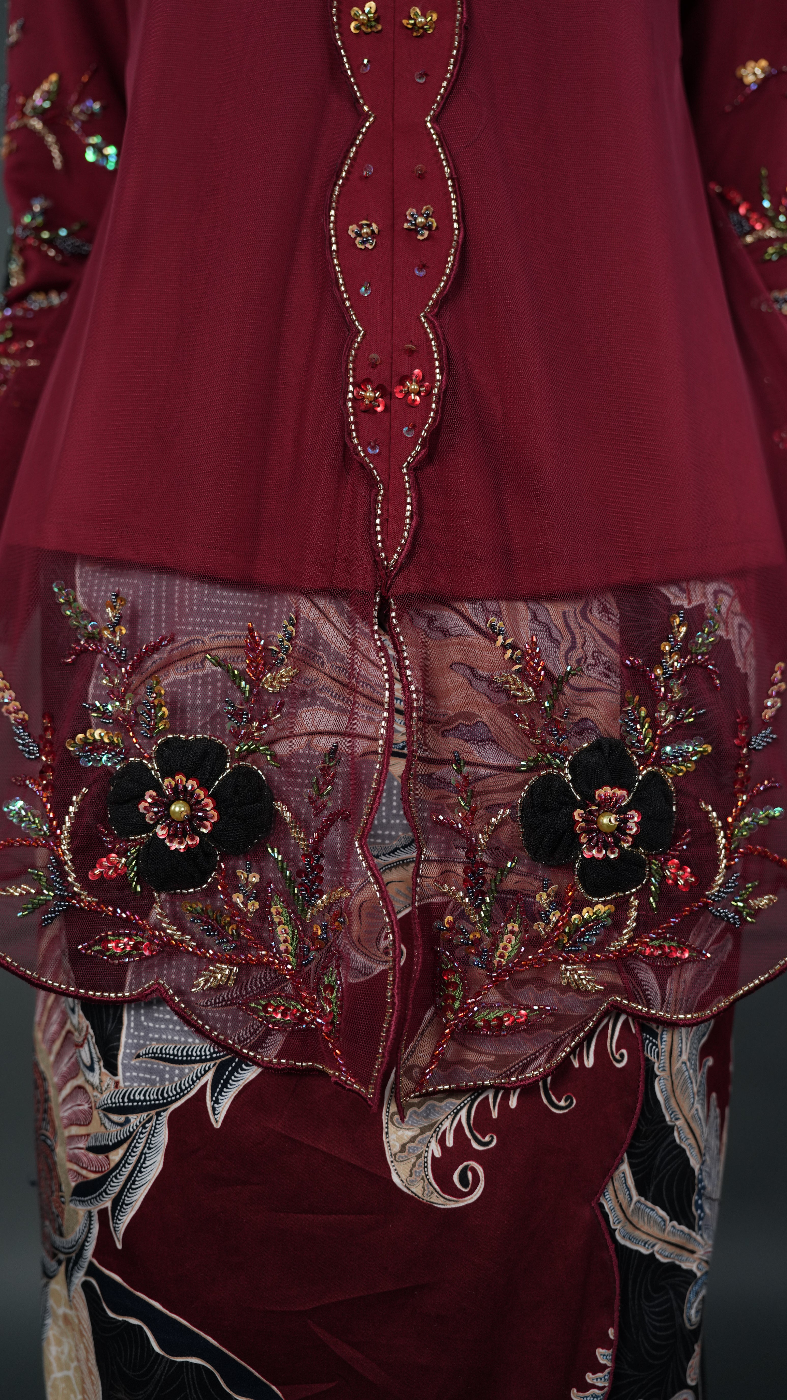 TEJA BATIK D2 - CRIMSON RED