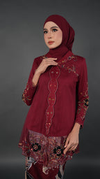 TEJA BATIK D2 - CRIMSON RED