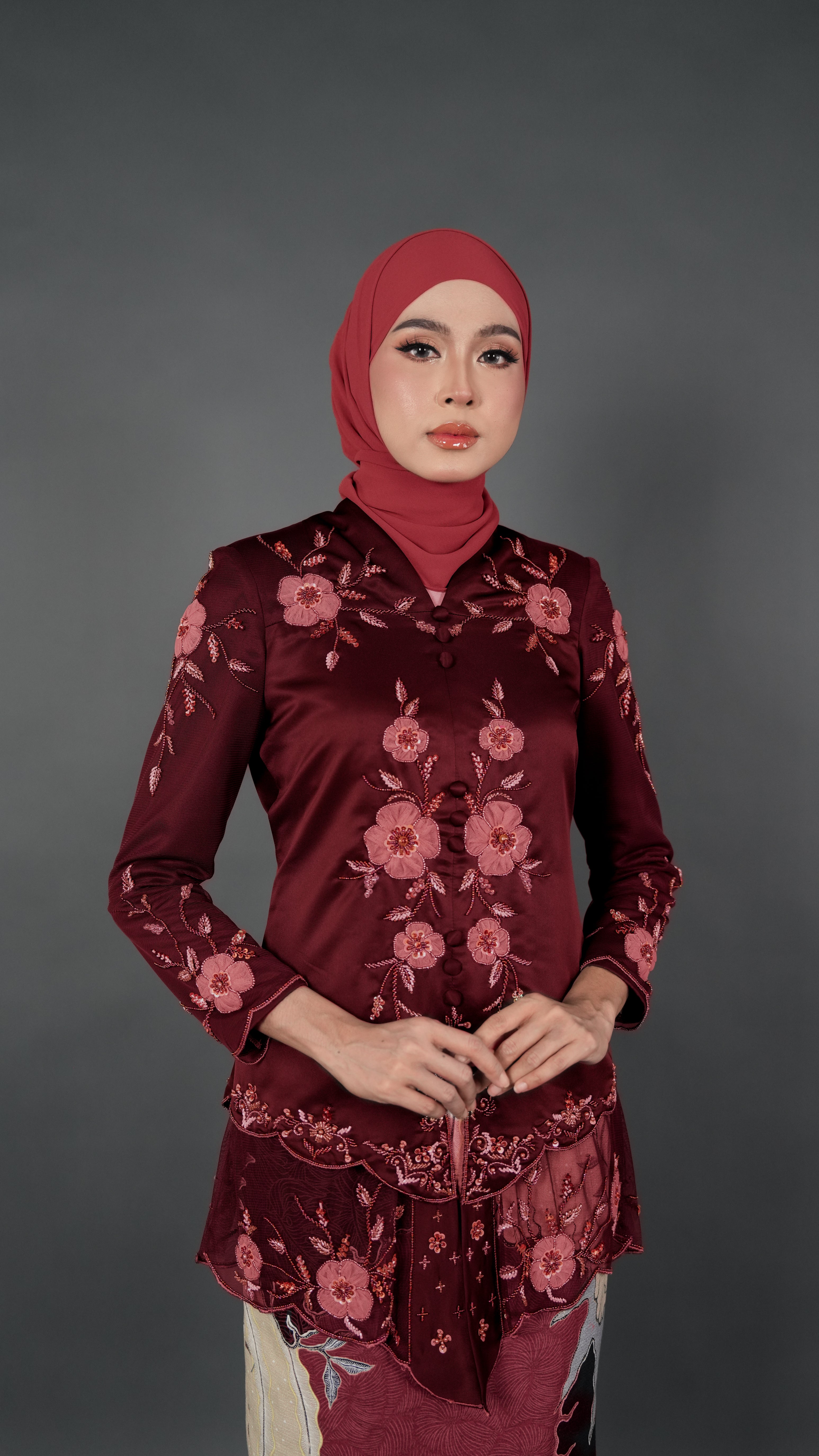 TEJA BATIK D1 - CRIMSON RED