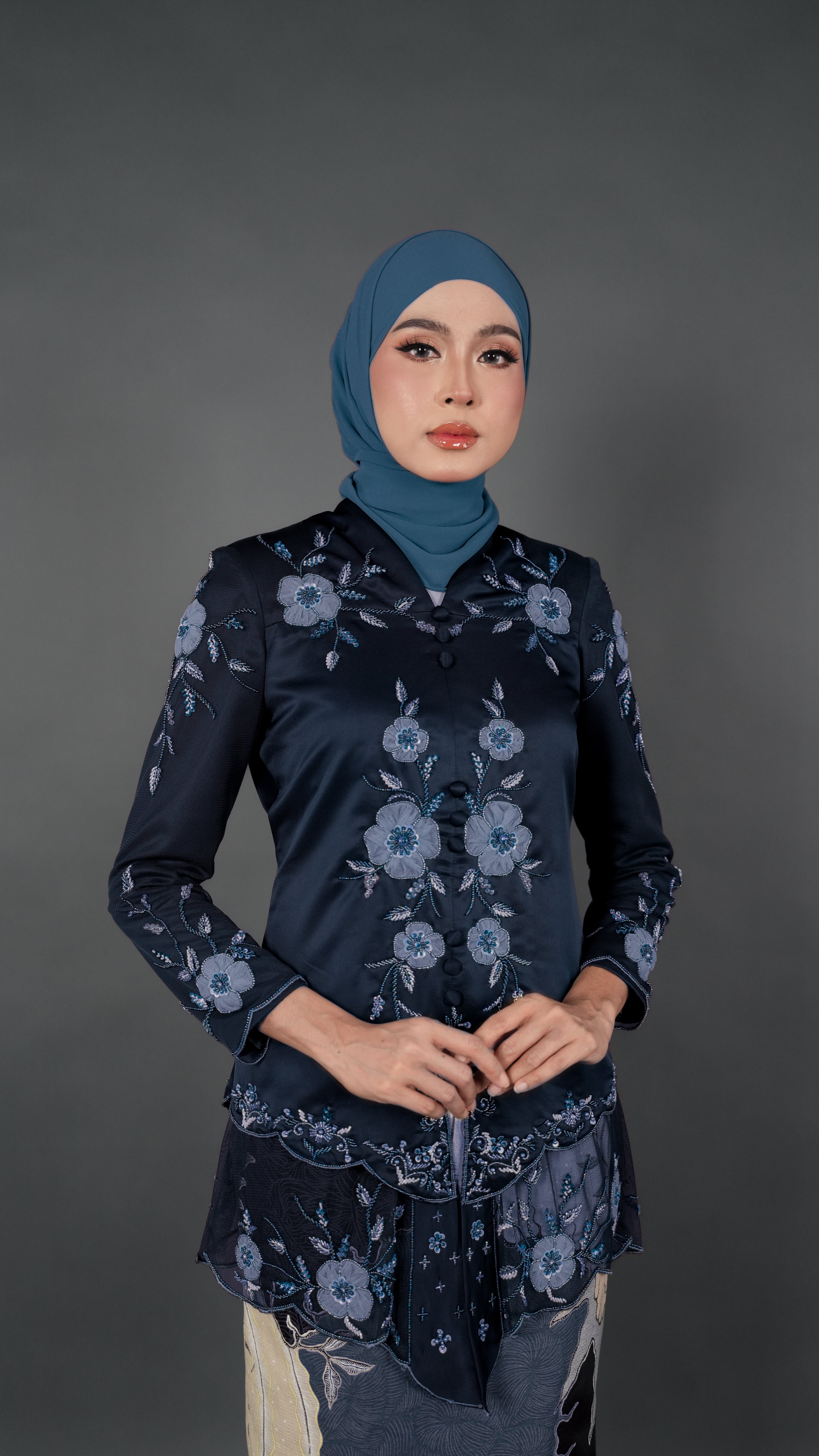 TEJA BATIK D1 - MIDNIGHT BLUE