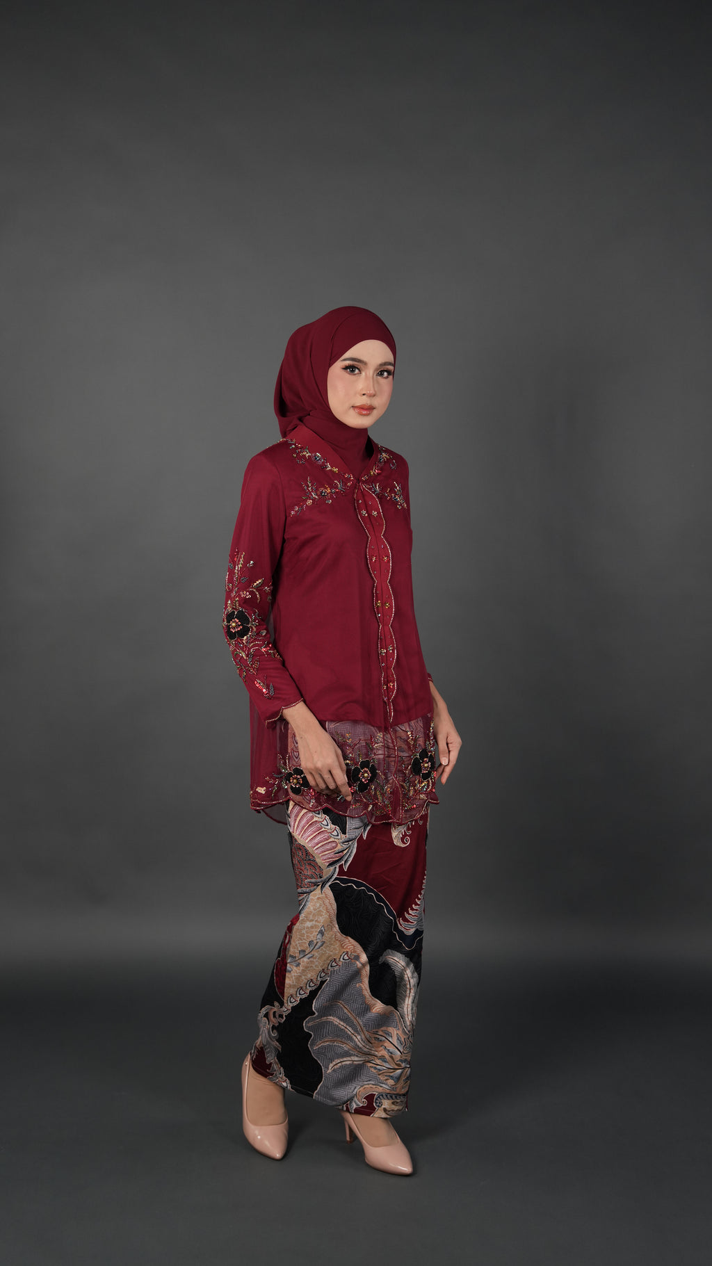 TEJA BATIK D2 - CRIMSON RED