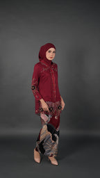 TEJA BATIK D2 - CRIMSON RED