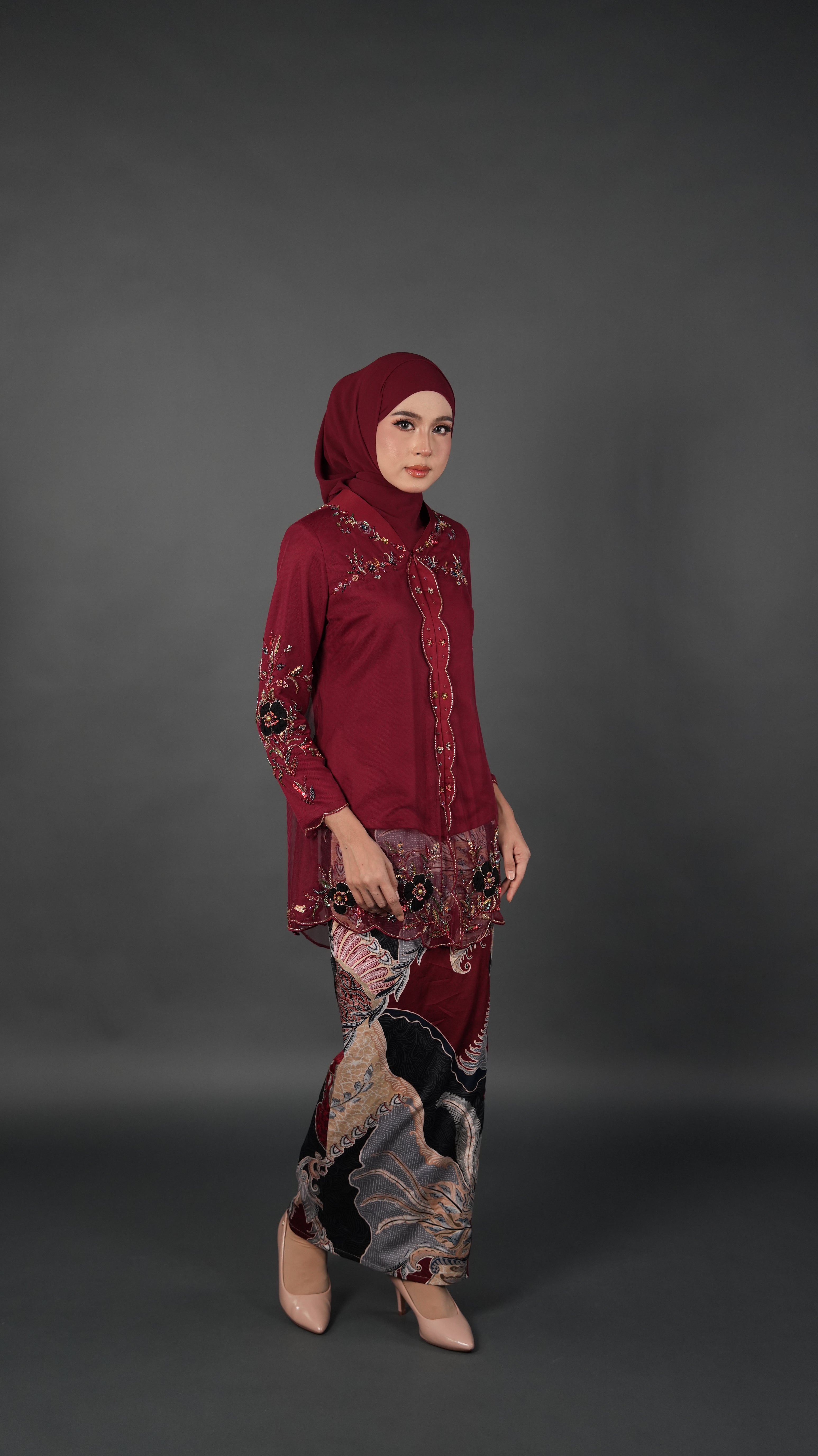 TEJA BATIK D2 - CRIMSON RED