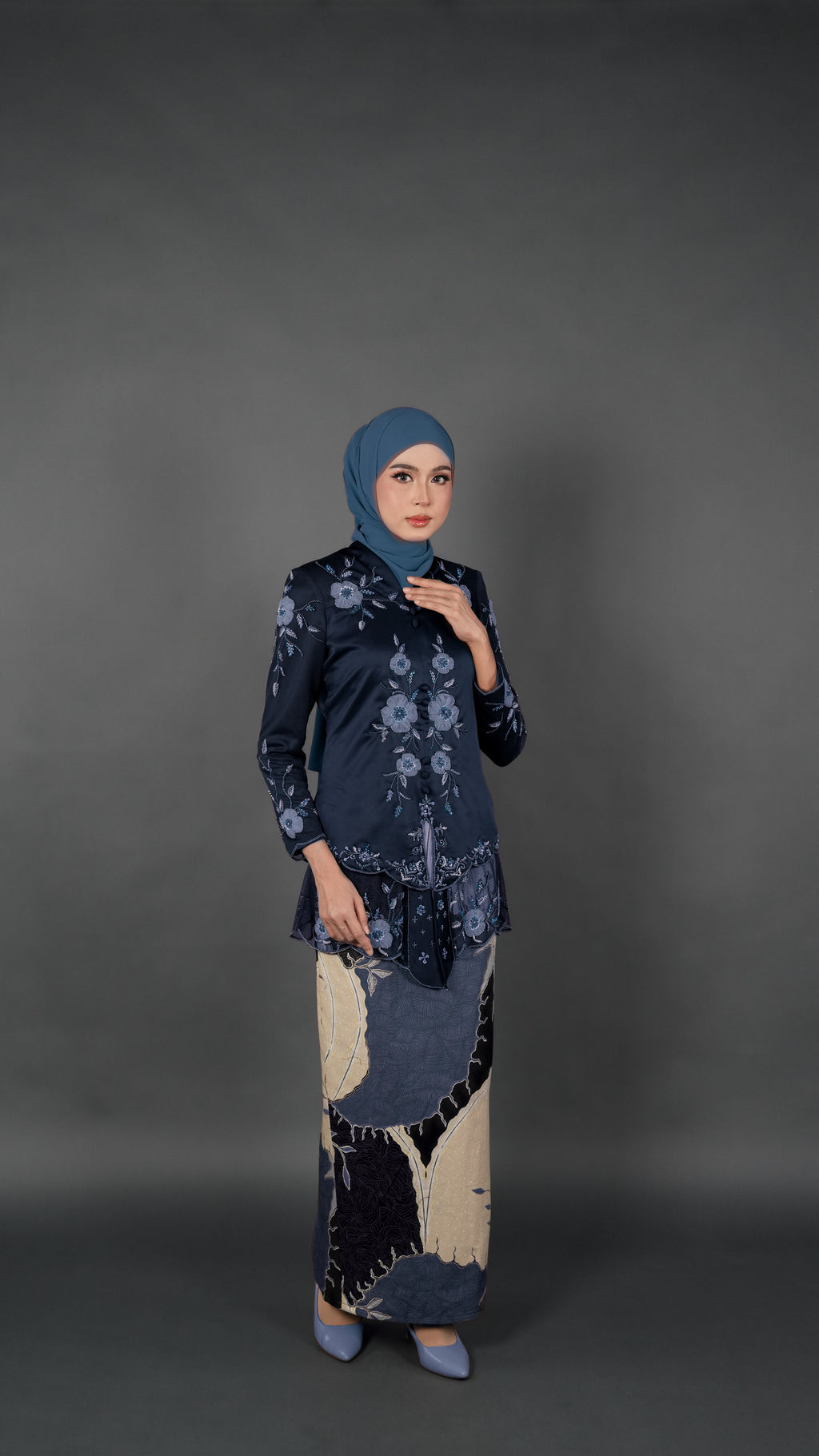 TEJA BATIK D1 - MIDNIGHT BLUE