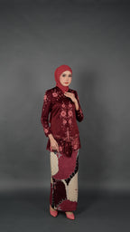 TEJA BATIK D1 - CRIMSON RED