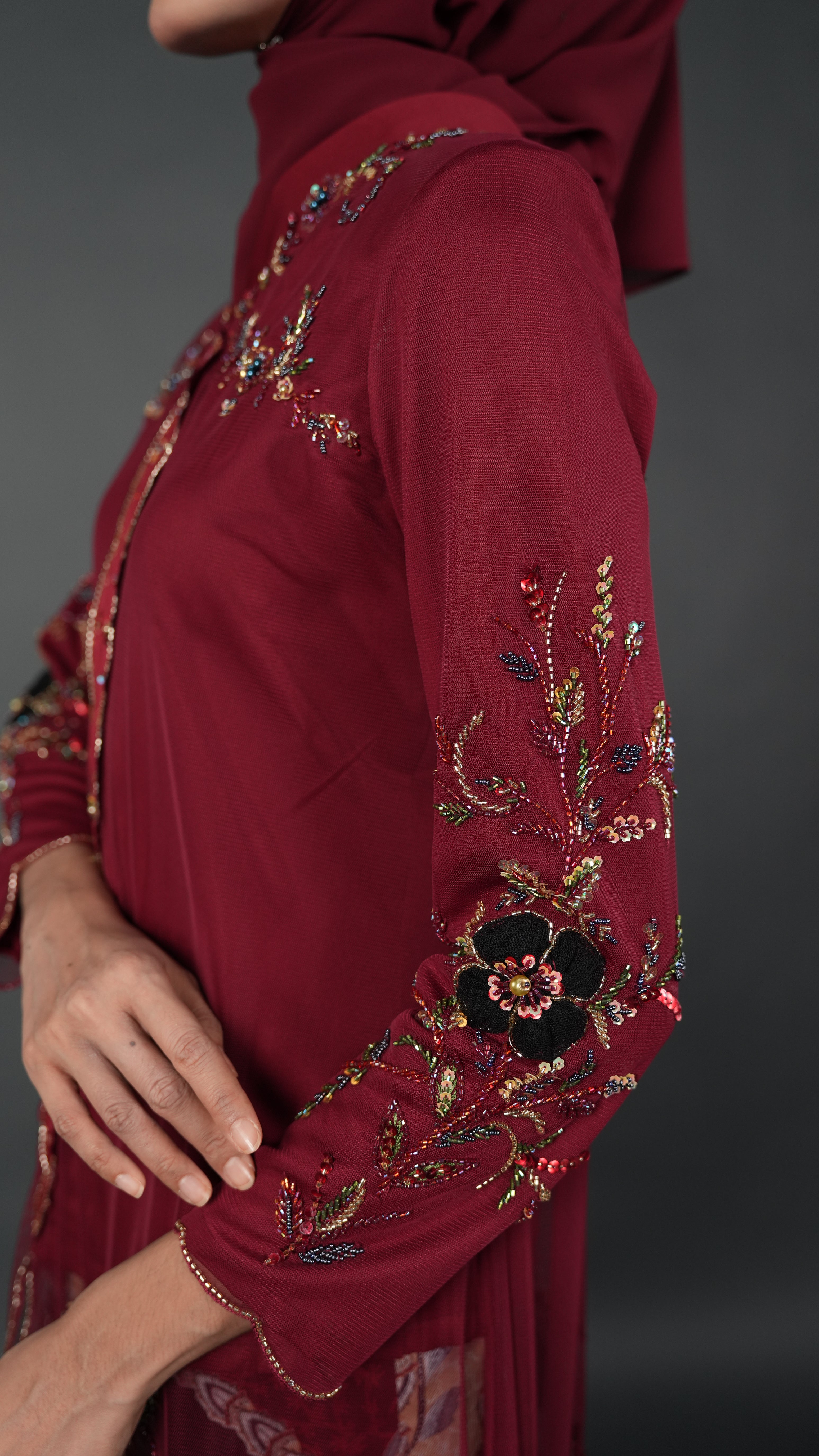 TEJA BATIK D2 - CRIMSON RED